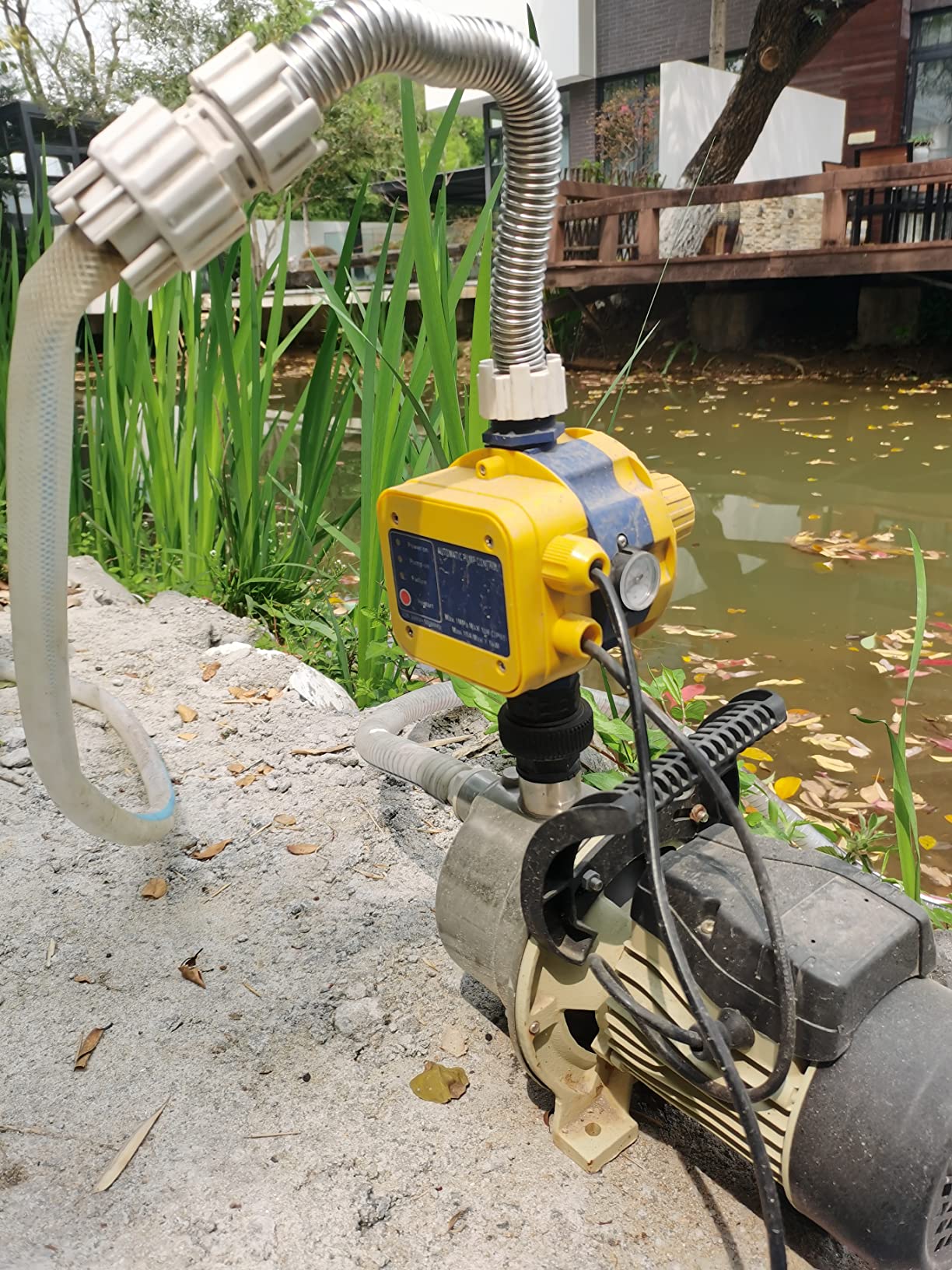 TDRRICH 3/4HP Water Pressure Booster Pump with Smart Controller for Whole House, Self-priming Jet Transfer Pump Pressure Switch Automatic System 110V AC for Lawn Garden Sprinkler Irrigation customer photo 1