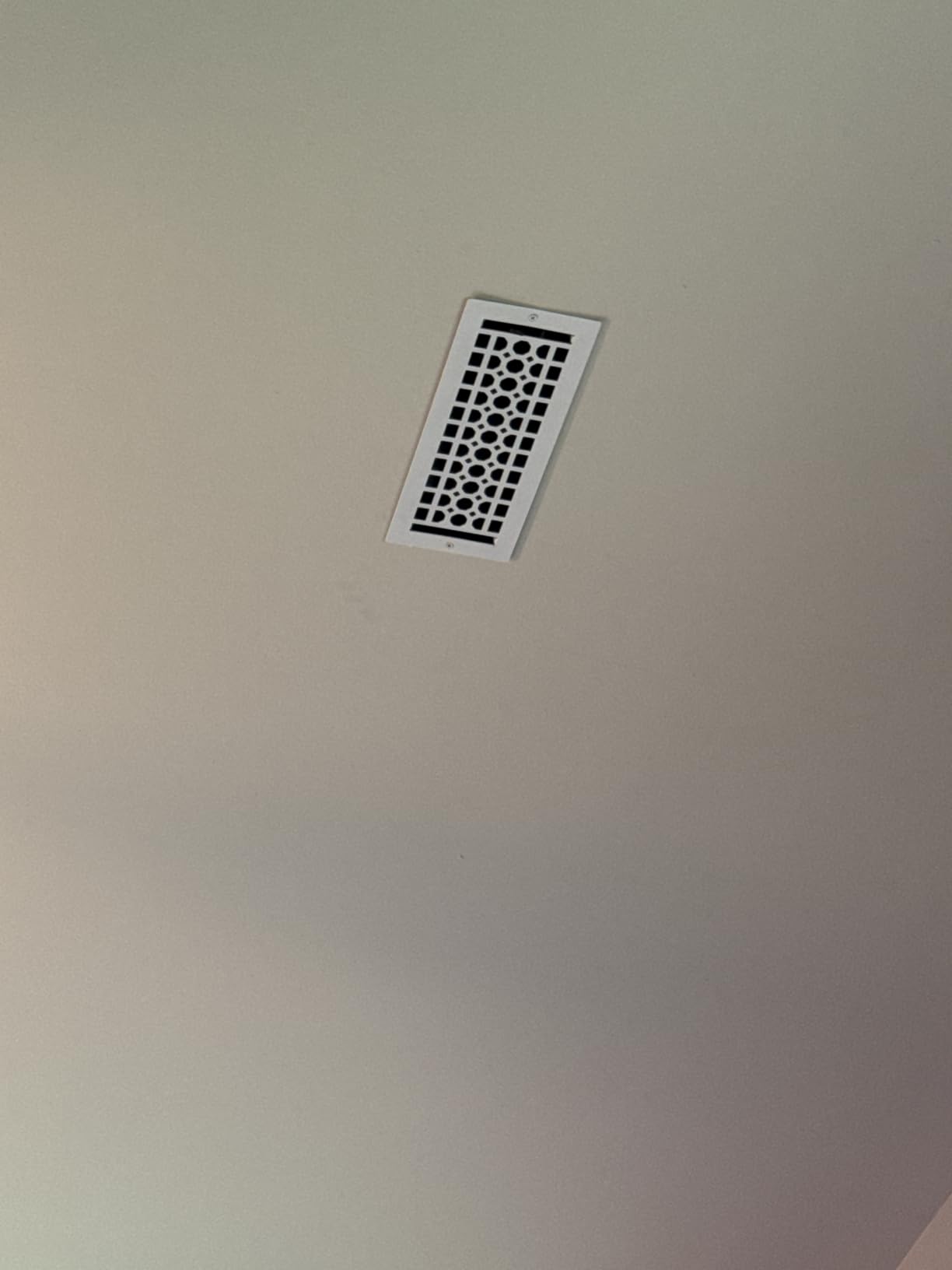 Empire Register Co Ceiling and Wall Vent Cover, 4x10 Inch Honeycomb Design, White Finish, Metal Damper Attached customer photo 1