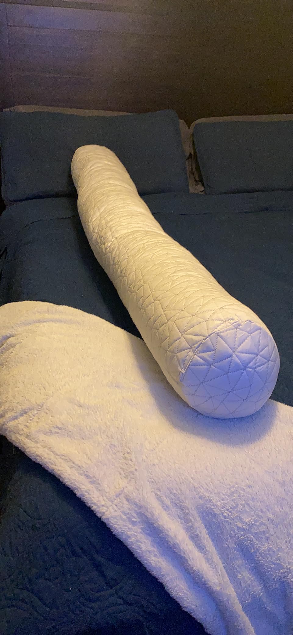 Coop Home Goods Original Adjustable Maternity Pillow, with Memory Foam and Washable Cover, Body Pillow for Pregnancy, Side Sleeper and Full Body Support During Pregnancy customer photo 2