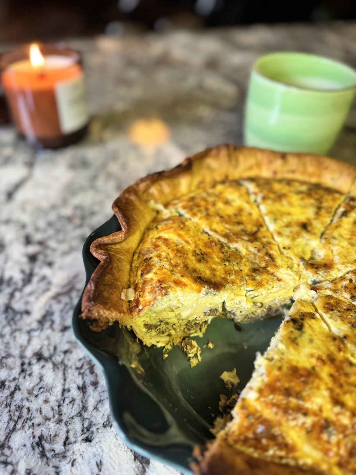 Le Creuset Stoneware 9 Inch Heritage Pie Dish, White customer photo 2