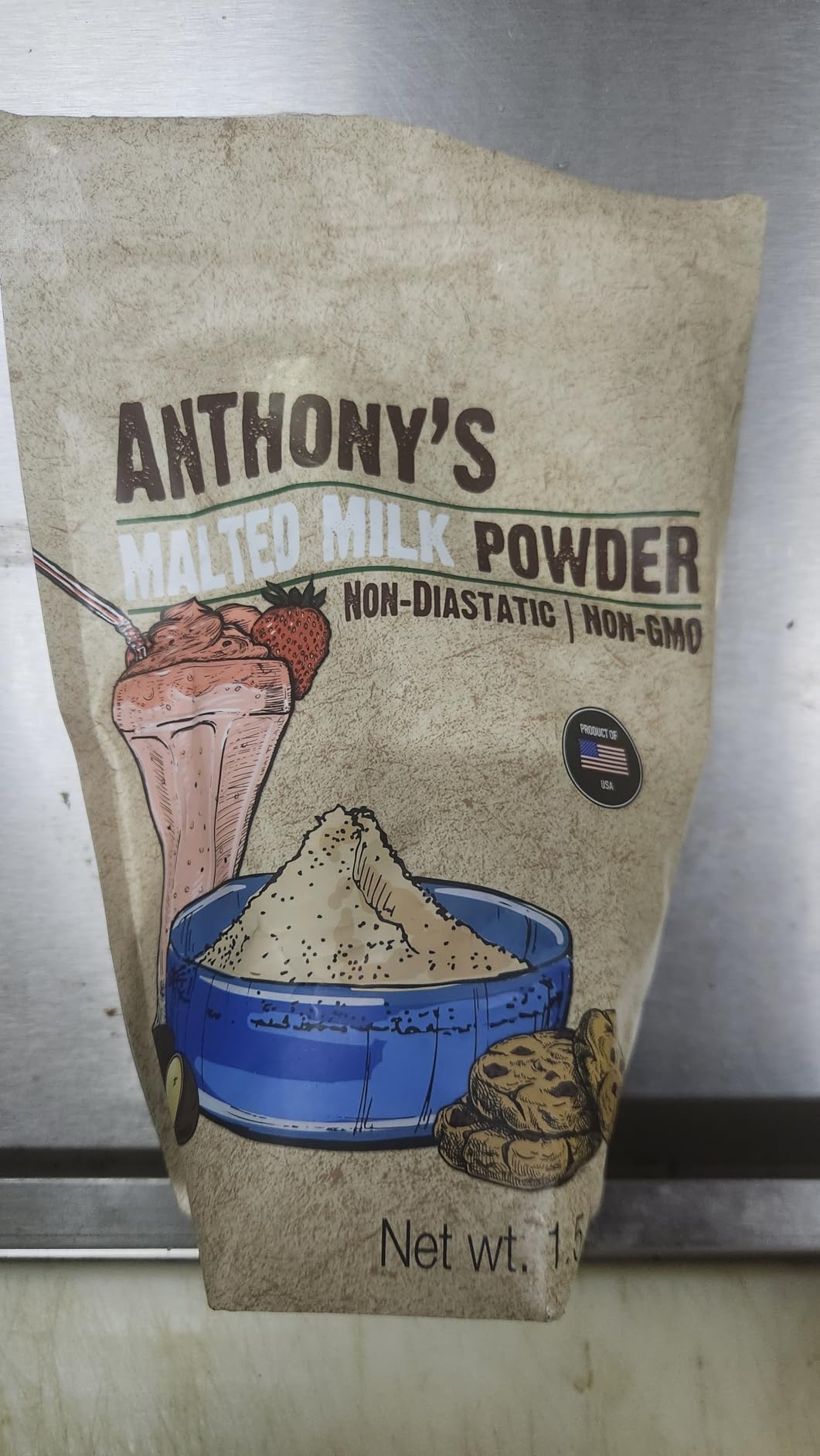Anthony's Malted Milk Powder 1.5lb, For Ice Cream, Milk Shakes, and Baking, Non GMO, Made in USA customer photo 1