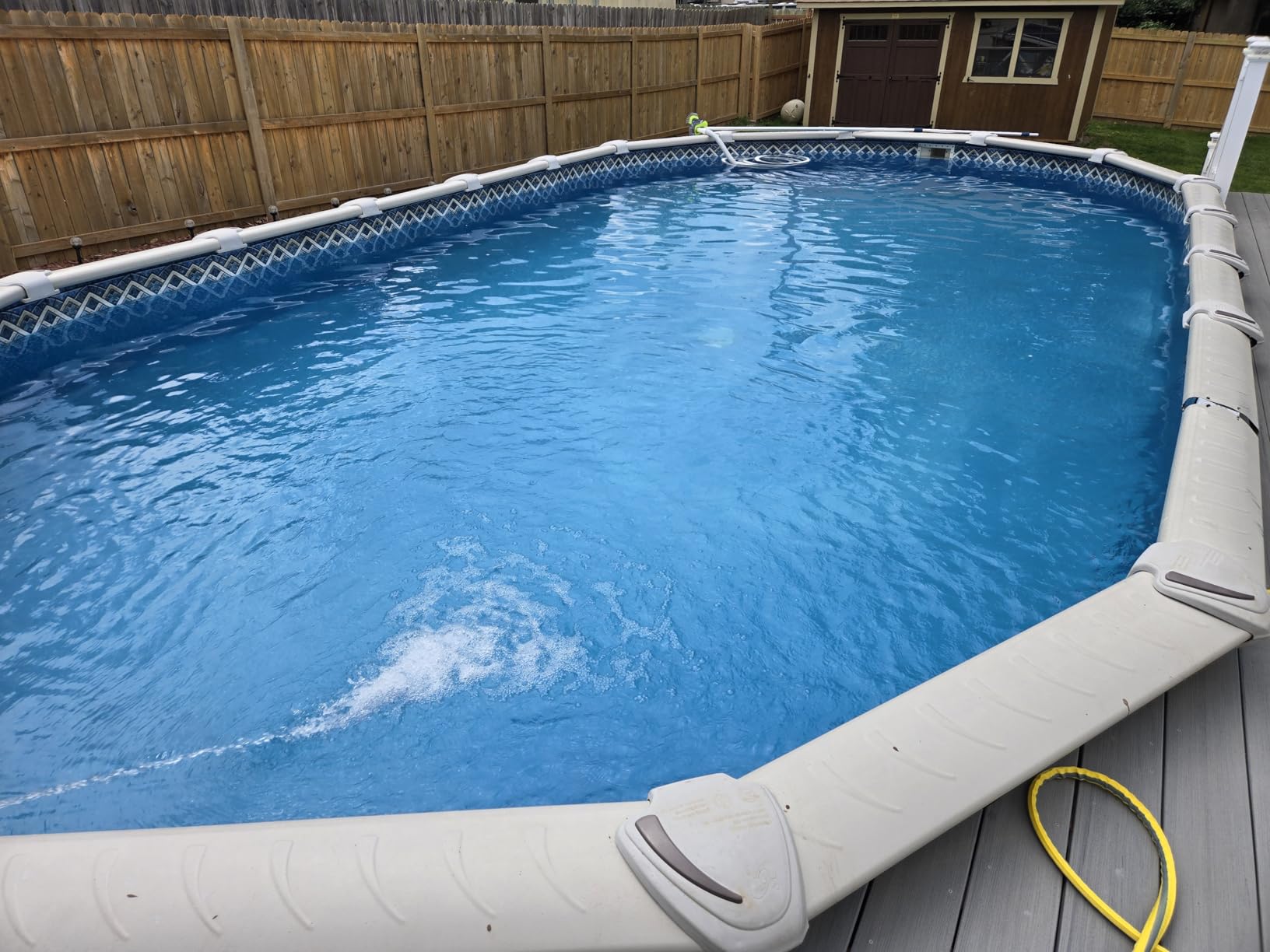 Sepetrel Upgrade Pool Vacuum Head with Side Brush & Universal Rotatable Hose Adapter, Weighted Triangular Shape (Safe for Vinyl Liner Pool) customer photo 2