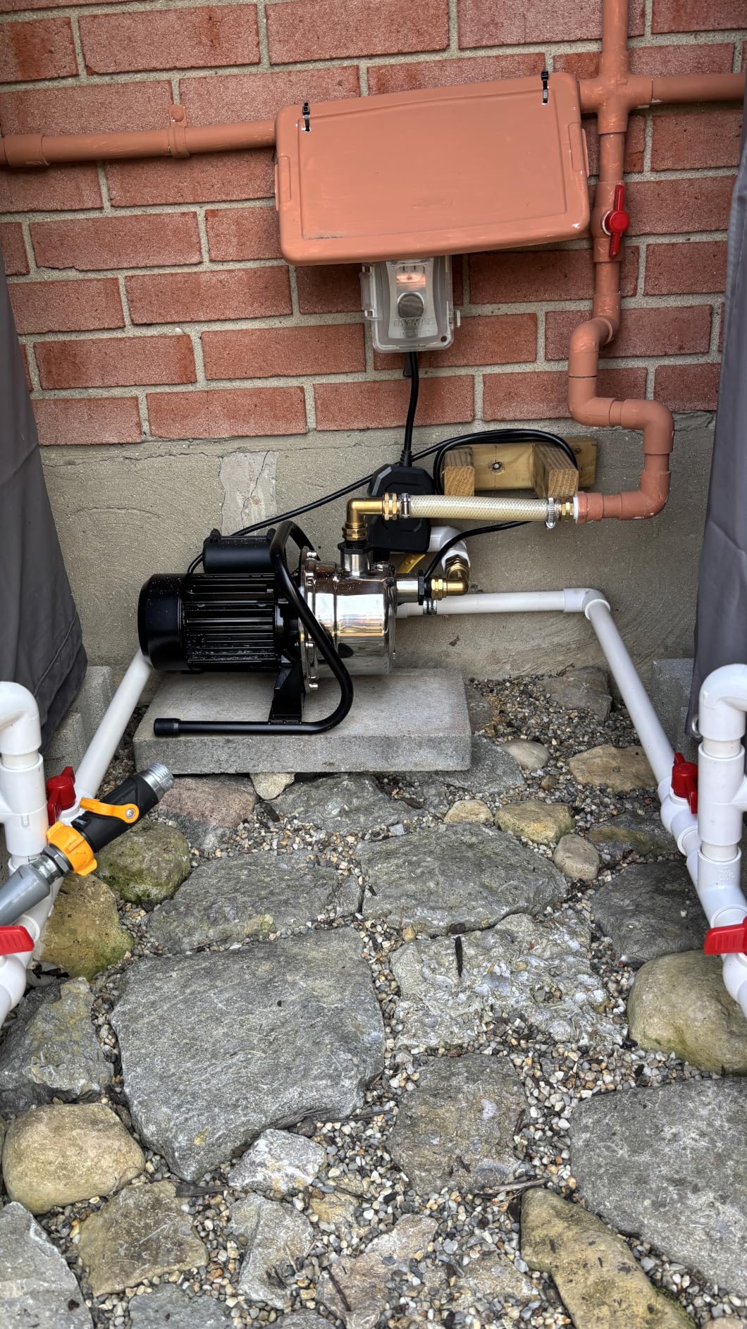 VEVOR Shallow Well Pump, 1.1 HP 115V, 978 GPH 131 ft Height, 40psi Max Pressure, Portable Stainless Steel Sprinkler Booster Jet Pumps for Garden Lawn Irrigation system customer photo 2