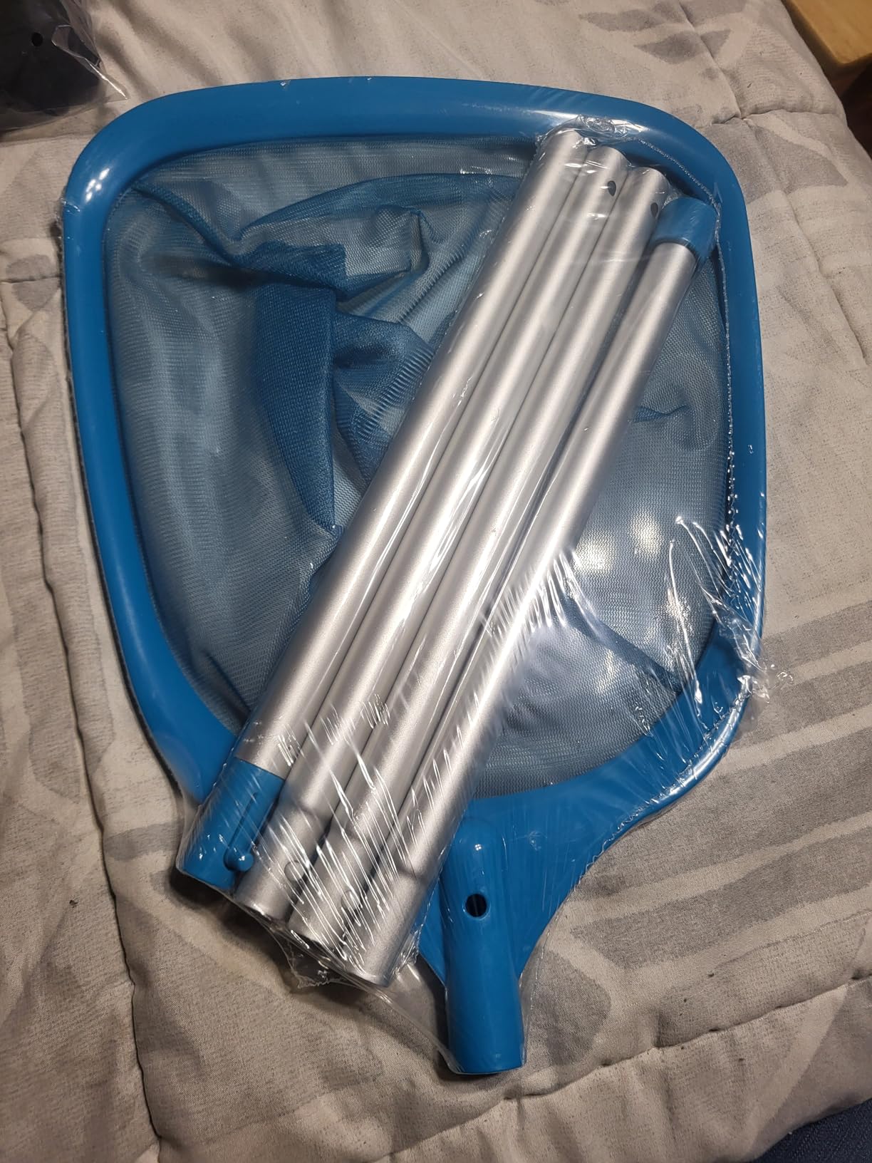 U.S. Pool Supply 11.5 Foot Swimming Pool Leaf Skimmer Net with Telescopic Aluminum Pole, 8 Sections - 6