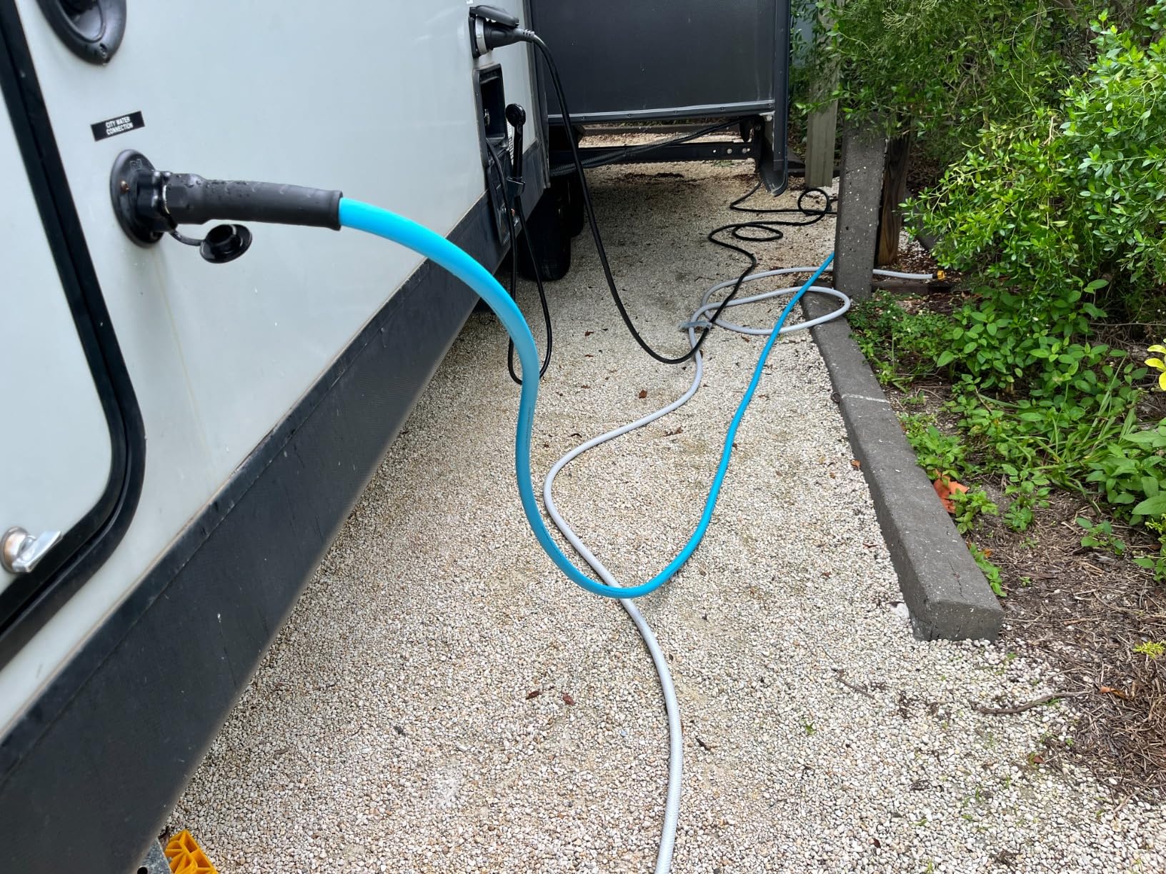 Cupohus RV Water Hose 100FT 5/8''ID Potable Food Drinking Water Hose | Camper Water Hose, Potable Food Grade Hose with Storage Strap, Strain Relief Ends, Kink-Resistant, Marine, Car, Garden, Blue customer photo 1