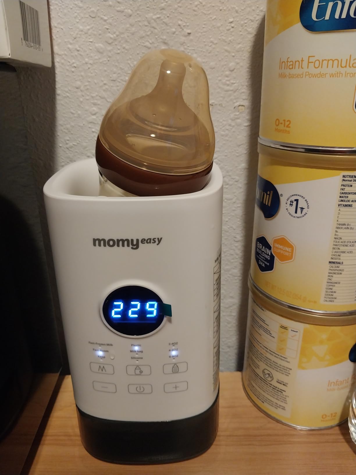 MOMYEASY Fast 2-Minute Baby Bottle Warmer - Steam Heating for Breastmilk & Formula, Fits All Bottles, Precise Temp Control with Timer, Auto Shut-Off customer photo 1