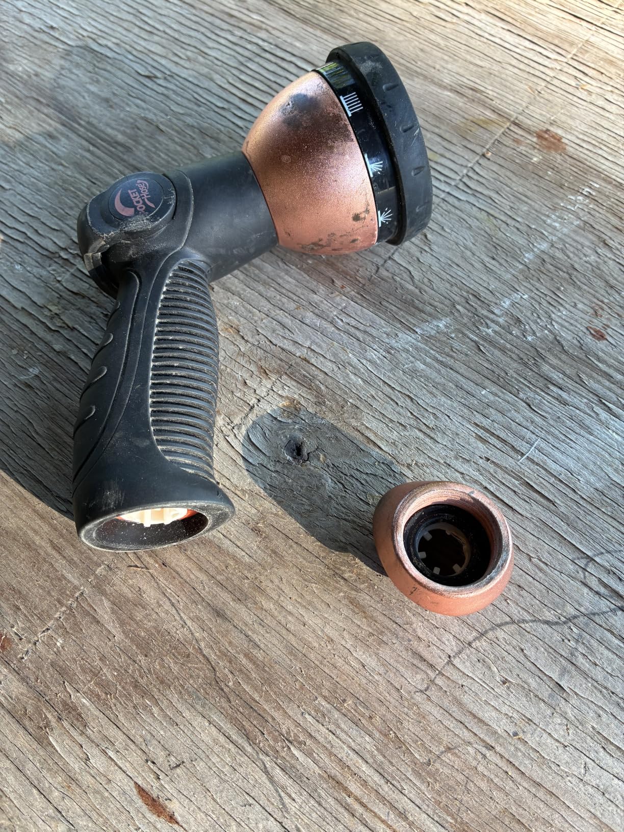 Pocket Hose 100 FT Copper Bullet Expandable Garden Hose w/10 Pattern Thumb Spray Nozzle AS SEEN ON TV 650psi 3/4 in Patented Lead-Free Ultra-Lightweight Solid Copper Anodized Aluminum customer photo 2