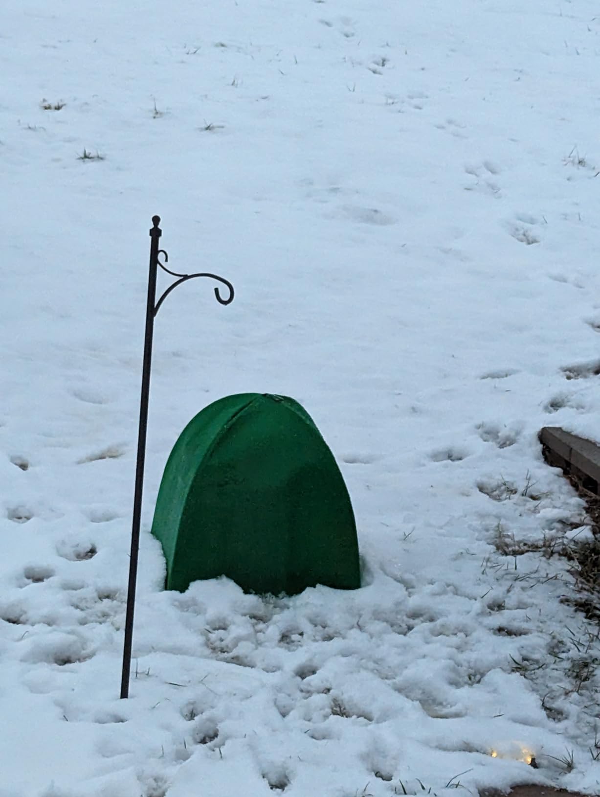 2 Pack Winter Plant Covers for Freeze Protection, 22x22x23 Inch Shrub Tent | Shrub Covers for Winter, Frost Cover with Frame & Stakes for Shrubs, Potted Plants, Trees and Garden Protection, Green customer photo 2