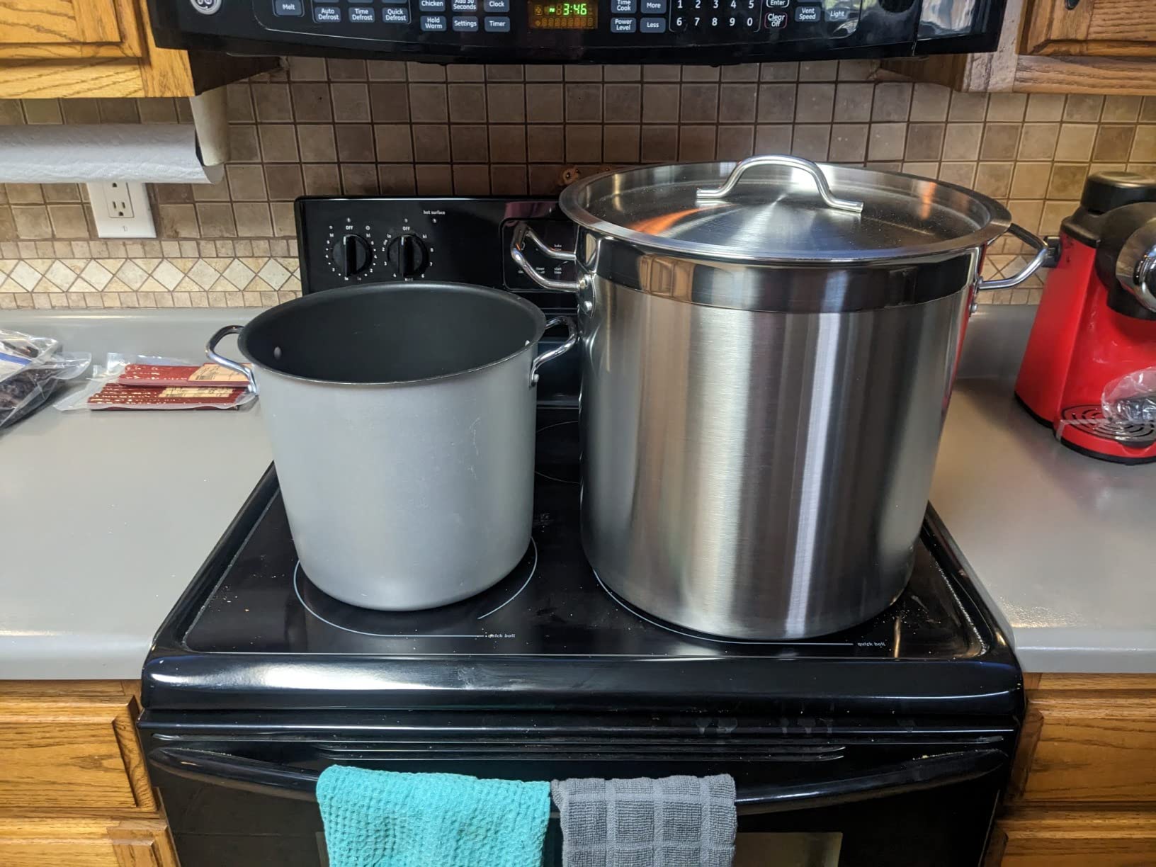 Large Stock Pot 20 Quart - Commercial Grade Soup Pot With Glass Lid - Nickel Free Stainless Steel Cookware - Healthy Polished Stockpots - Heavy Duty Induction Pots customer photo 1