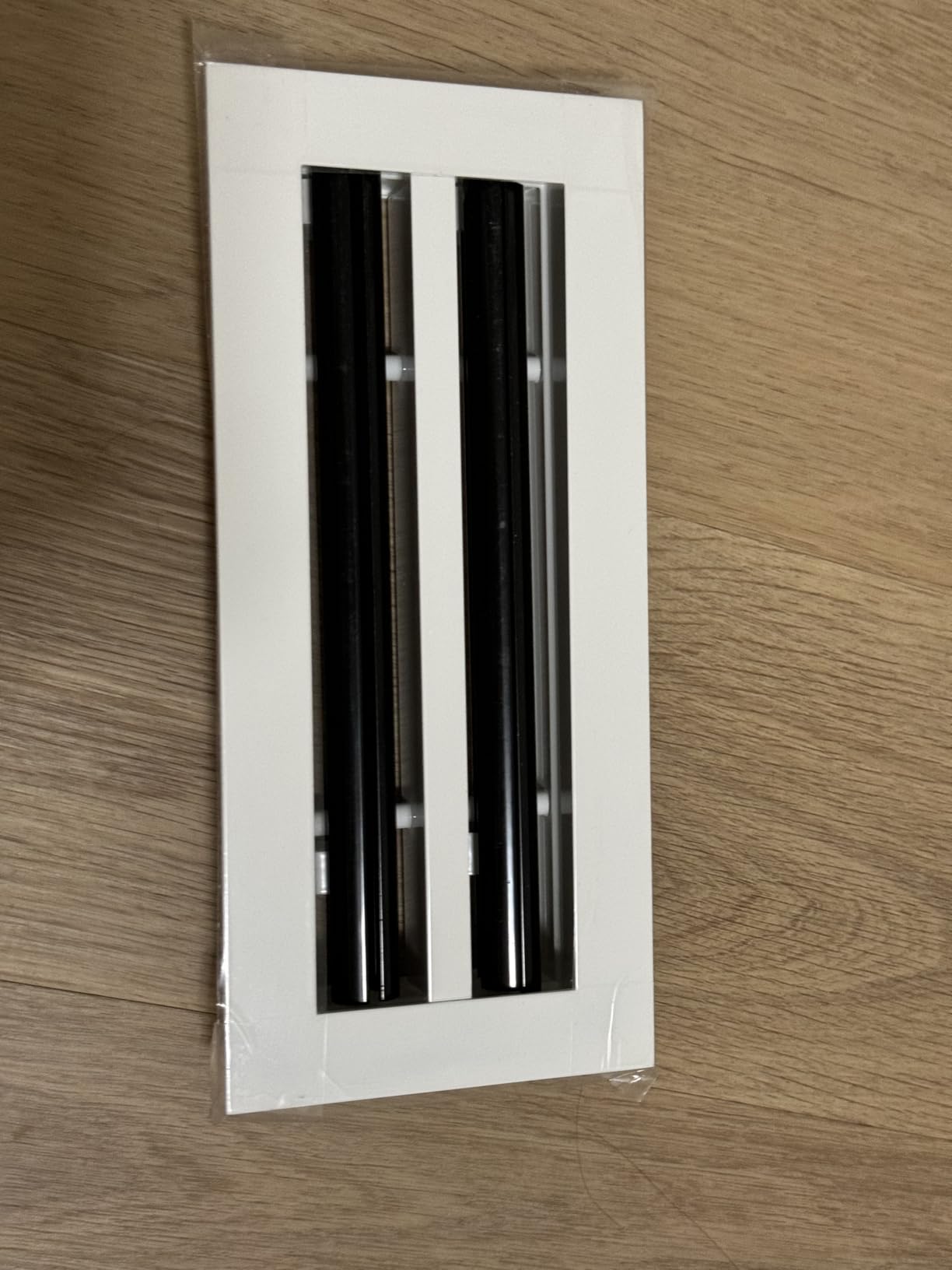 Modern Air Vent Cover 10x6 (Duct Opening) - Decorative White Aluminum Linear Slot Diffuser for Wall, Ceiling, Floor Register - Quiet Operation HVAC Grille for Home with Adjustable Airflow customer photo 1