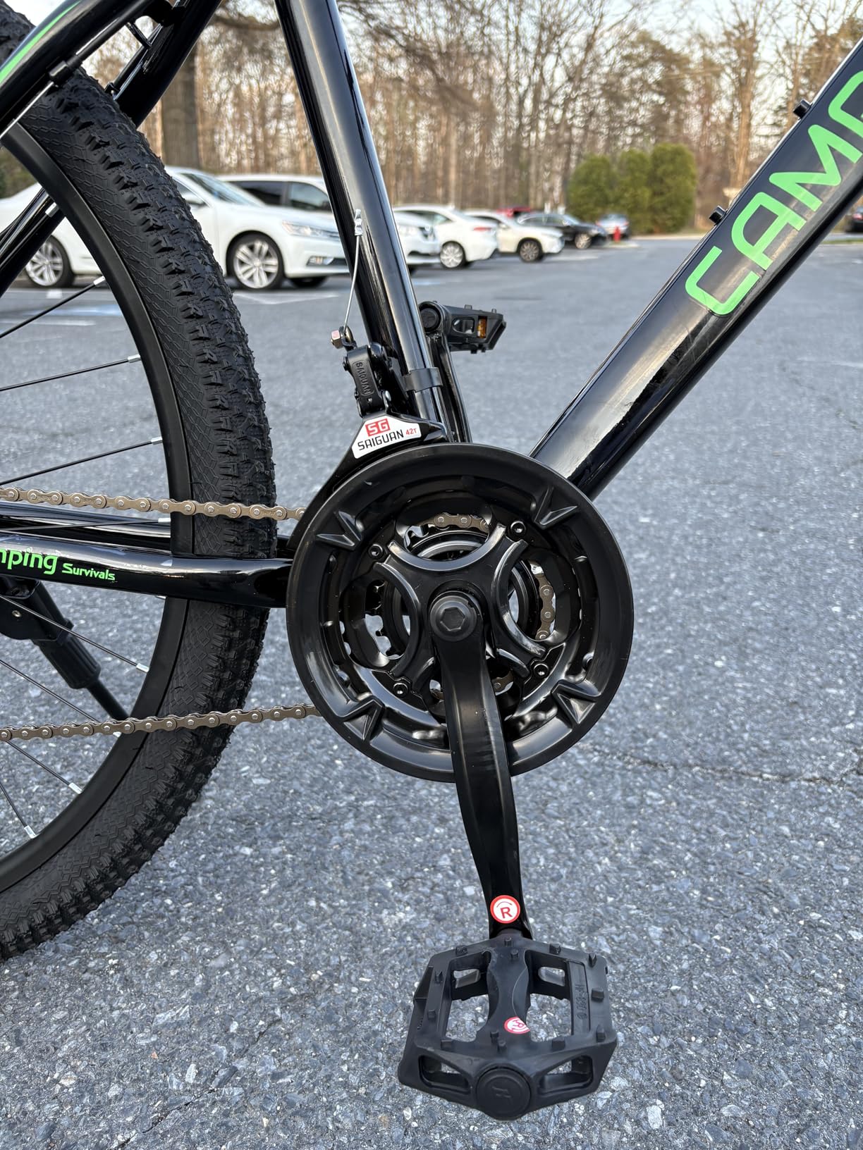 Ktaxon Mountain Bike 24/26/27.5 Inch Men & Women Mountain Bike with 21-Speed Adult Bikes, Double Disc Brake, Suspension Fork and High Carbon Steel Frame customer photo 1