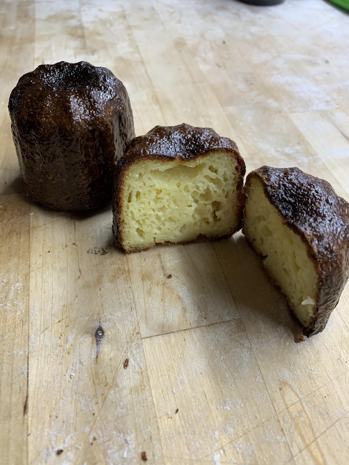 6-Cavity Nonstick Canele Molds, Mini Canelle Baking Pan | Carbon Steel Canele Pastry Molds, Washable Muffin Cupcake Pans for Oven Baking - Gold customer photo 1