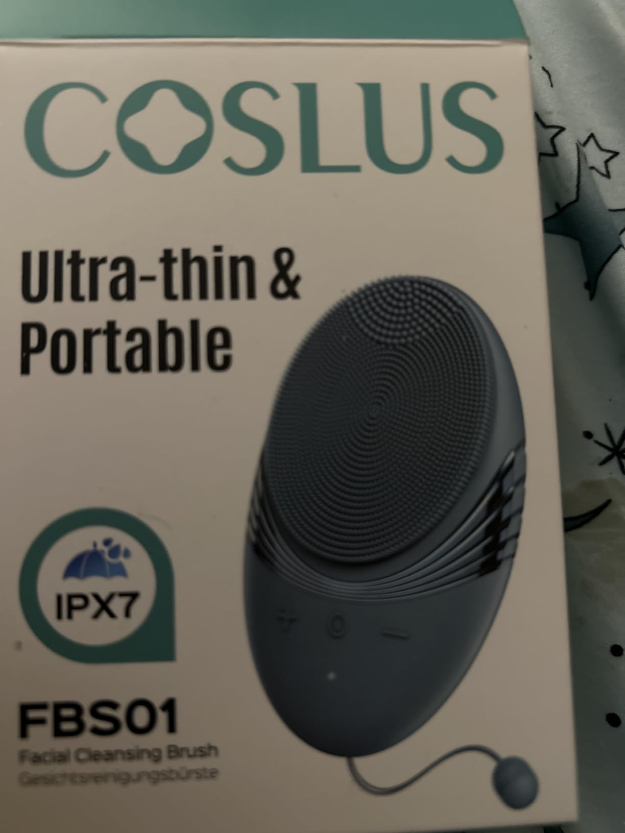 COSLUS FBS01 Facial Cleansing Brush Face Scrubber, Compact for Travel | Rechargeable, Gentle Silicone, 5 Cleansing Modes, Deep Cleaning for Men & Women, Removing Blackhead Exfoliating, Grey customer photo 1