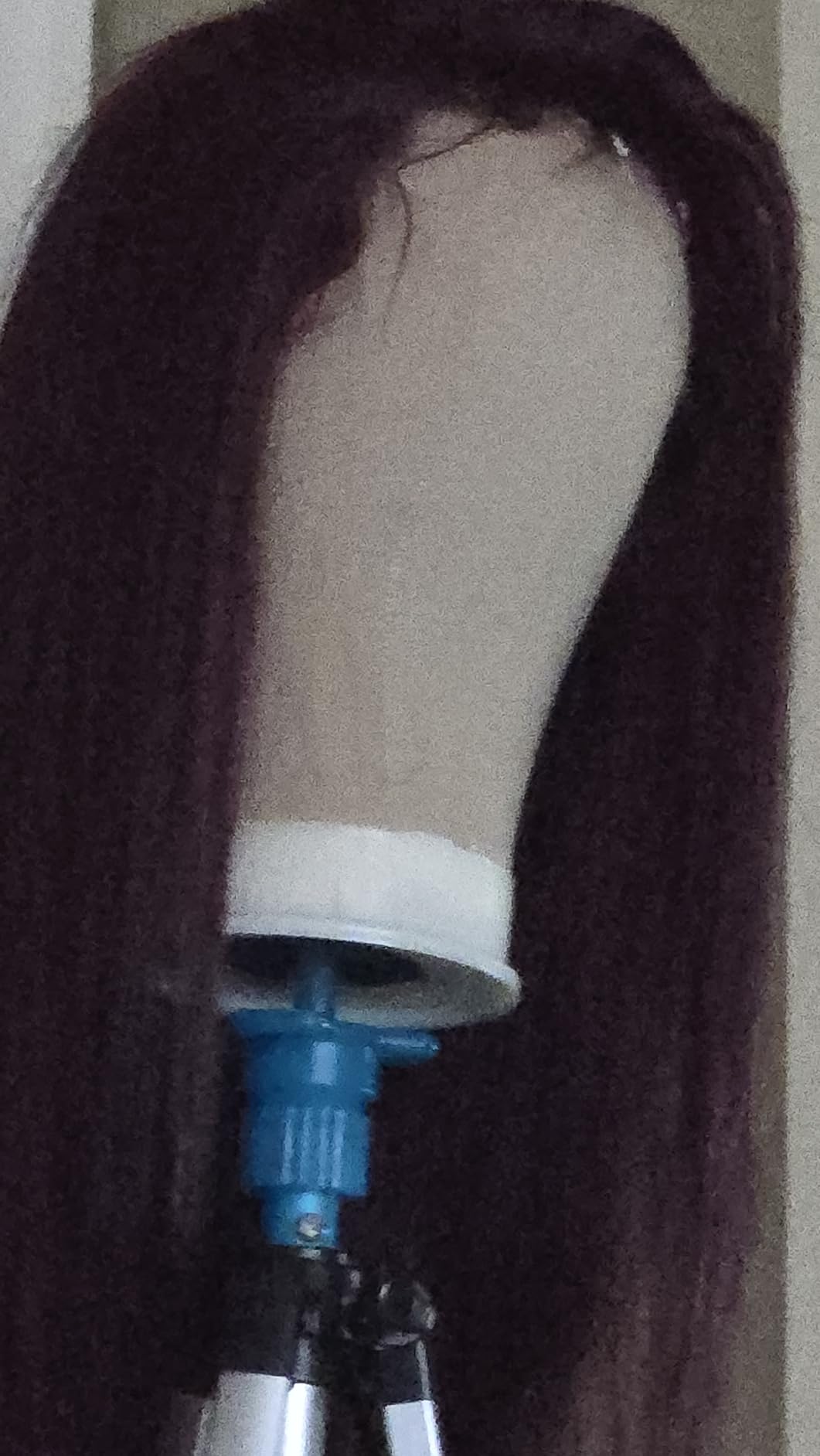 22 Inch Wig Head for Wig, Canvas Mannequin Head with Mount Hole, Manikin Head for Wig Making, Styling and Display, Head Contour More Realistic customer photo 1
