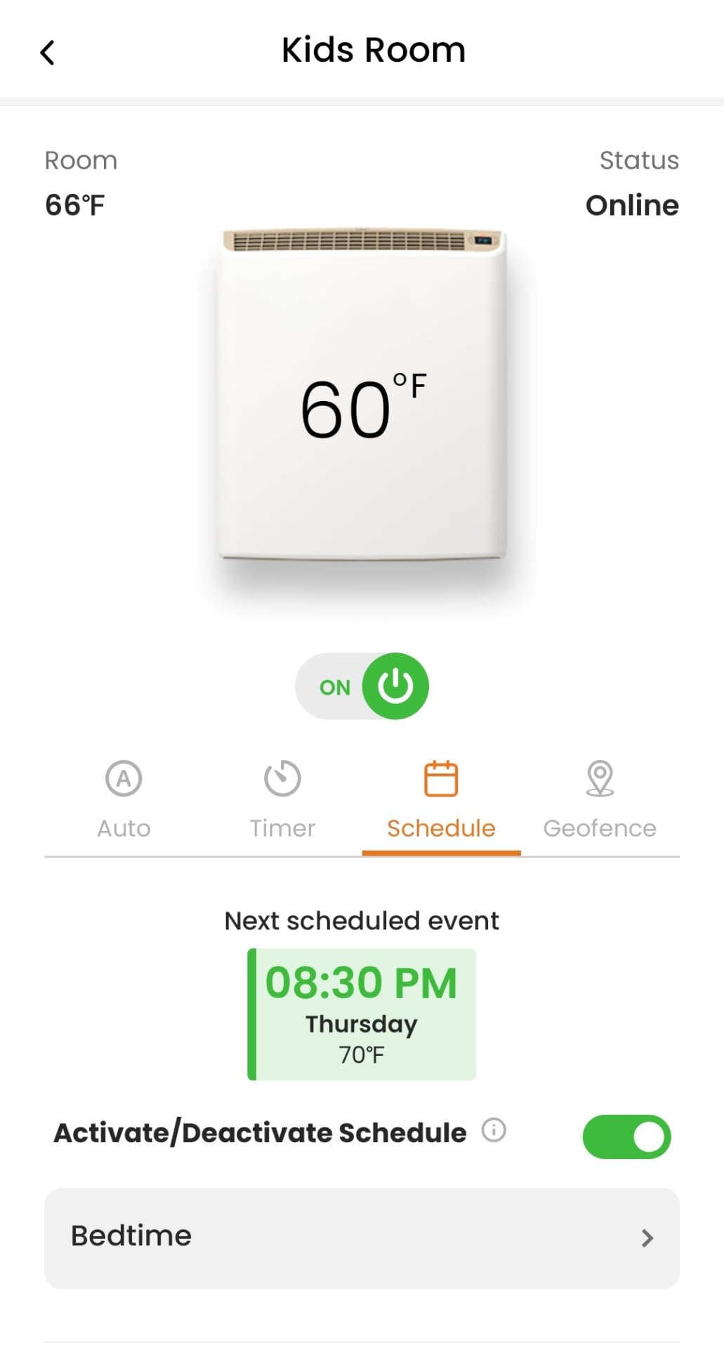 Smart Envi Wi-fi Plug-in Electric Wall Heater - Energy Efficient Smart Heaters for Indoor Use - App Controlled Electric Heater with Thermal Shut Off Switch - Compatible with Alexa & Google Home customer photo 1