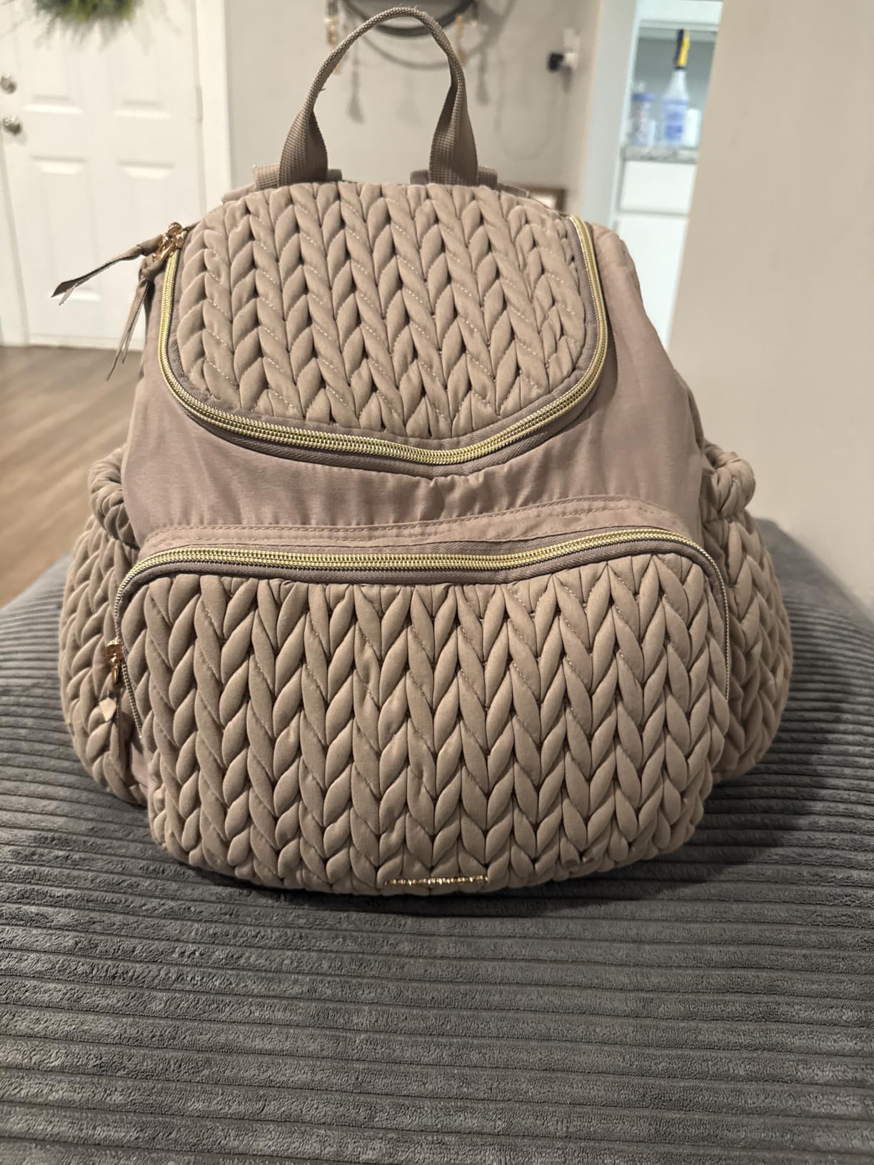 mommore Diaper Bag Backpack, Large Travel Baby Bag for Daily Essentials | Stylish Diaper Backpack for Toddler, Insulated Pockets, Changing Pad & Stroller Straps for Outdoor Trip customer photo 1