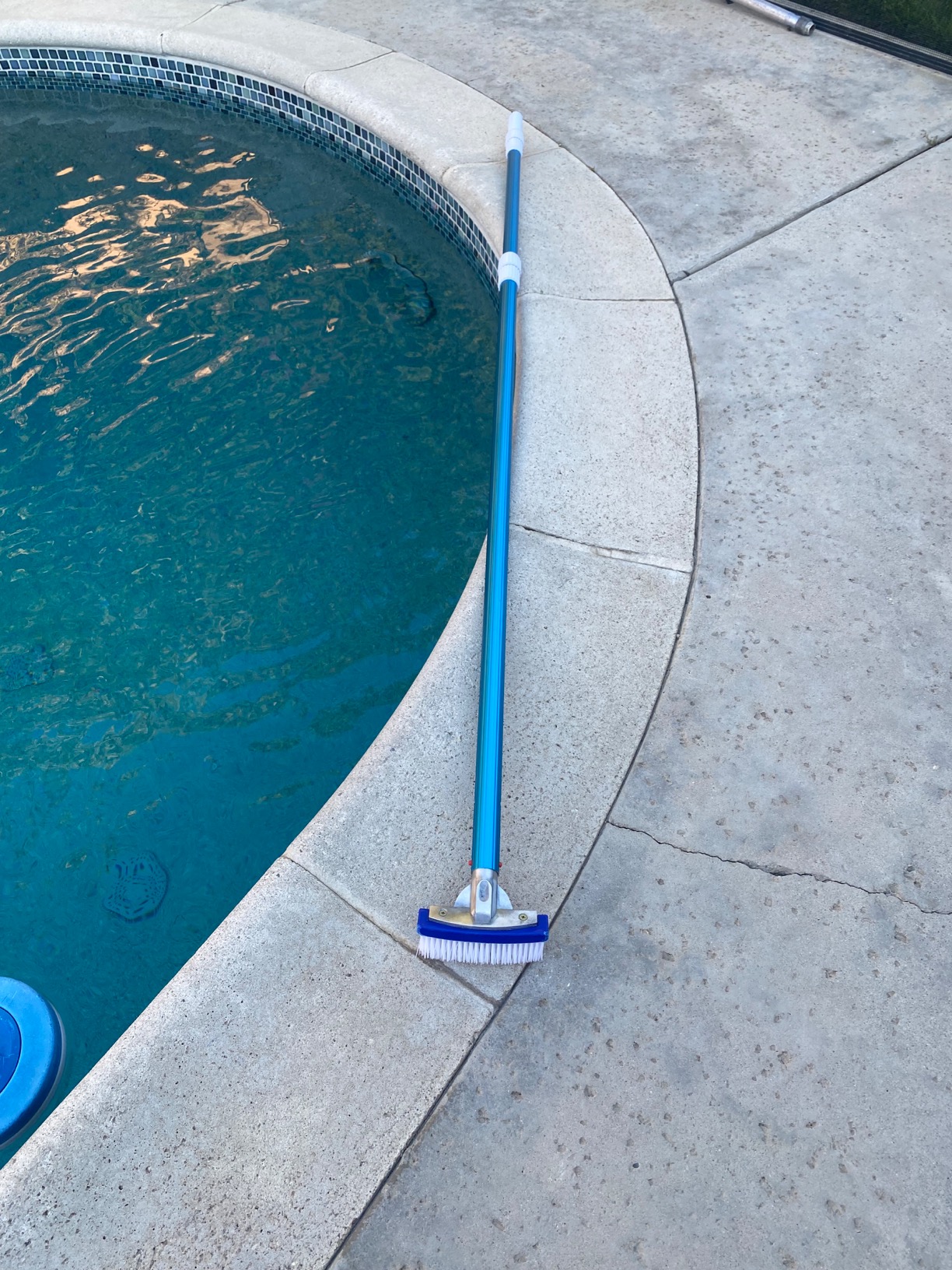 BLIKA 16FT Blue Aluminum Telescopic Swimming Pool Pole, 1.30mm Thickness, Pool Pole Telescopic, Professional Pool Poles for Skimmer Net,Brush,Vacuum Head customer photo 2