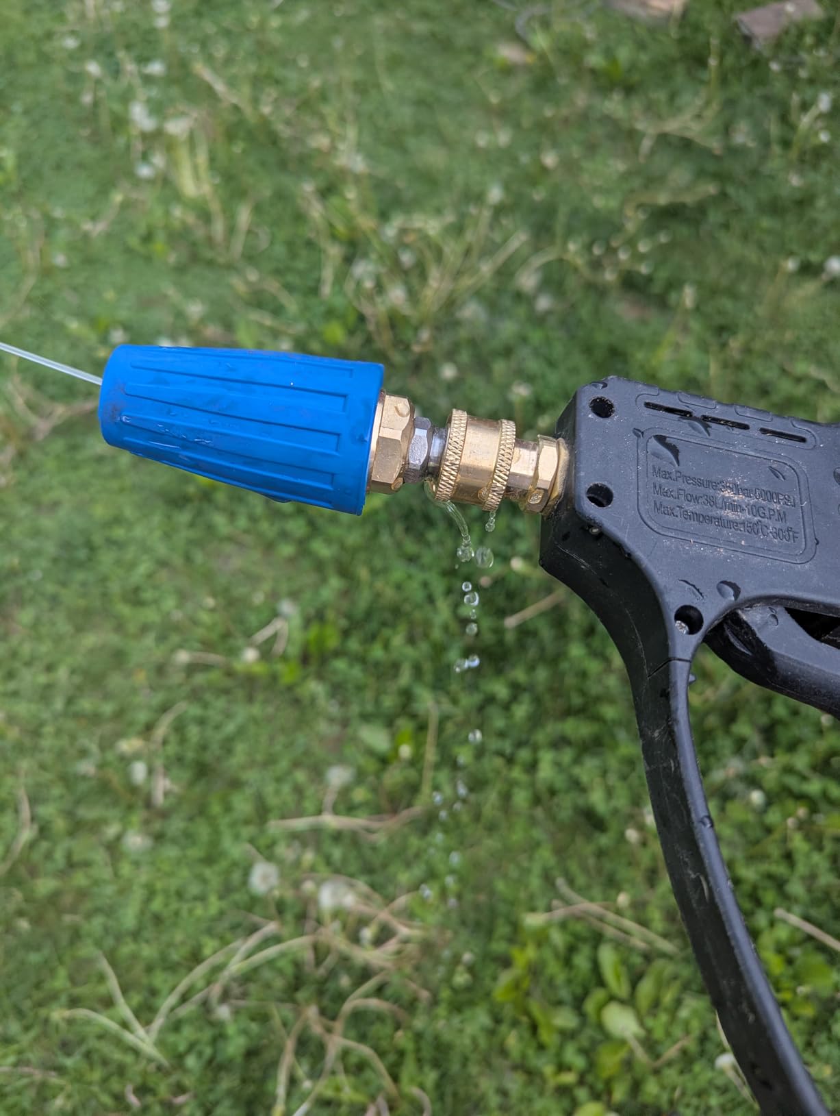 4000 PSI Turbo Nozzle Pressure Washer with 7 Pressure Washer Tips, 1/4 Inch Quick Connect Tips with 0, 15, 25, 40 and 65 Degree, Rinse and Soap Nozzles customer photo 1