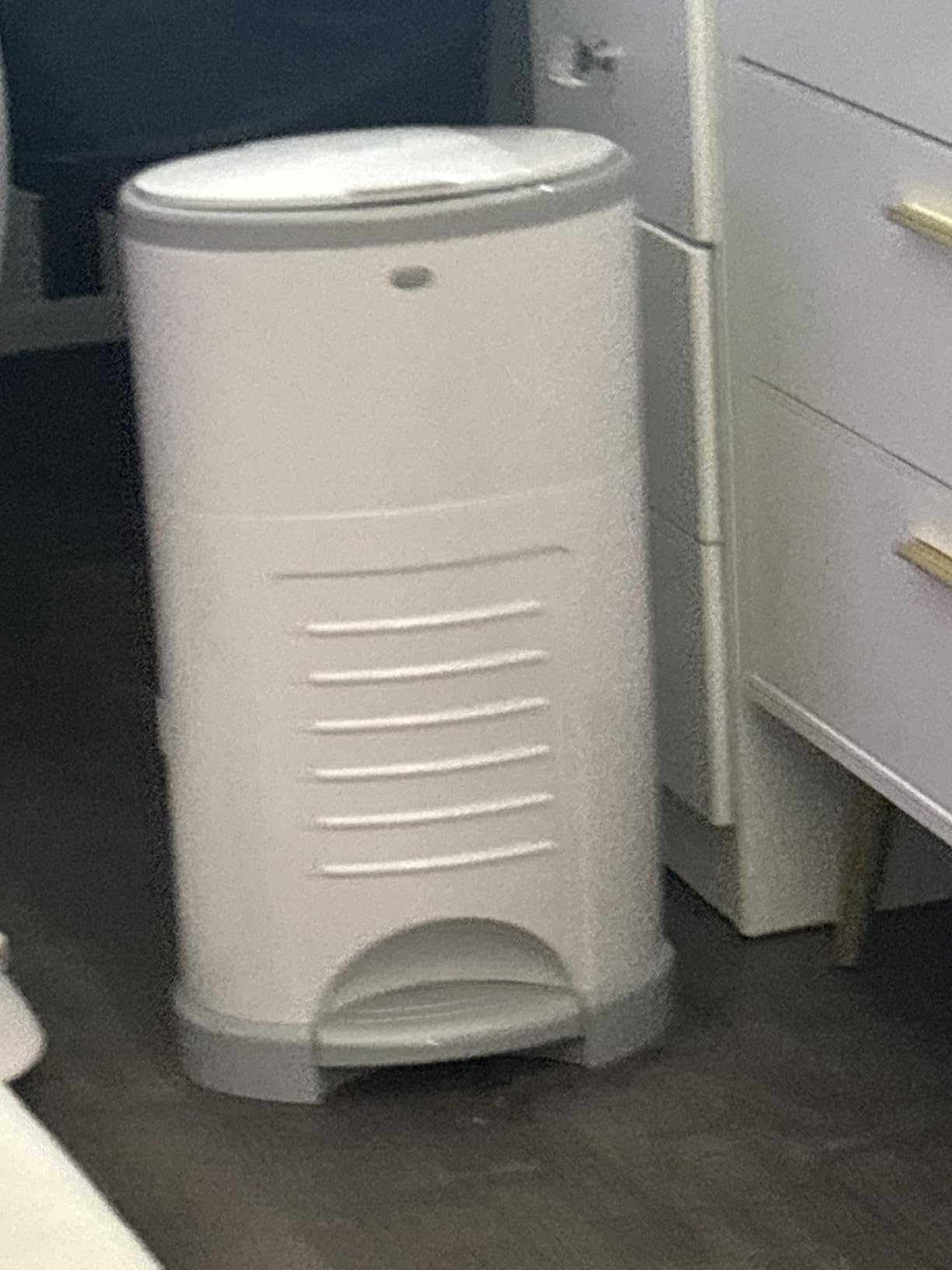 Diaper Dekor EKO Classic Diaper Pail, White - ONLY Eco-Friendly Diaper Pail Made with 70% Recycled Materials, Hands-Free: Step-Drop-Done, Cost-Effective Refill System customer photo 2