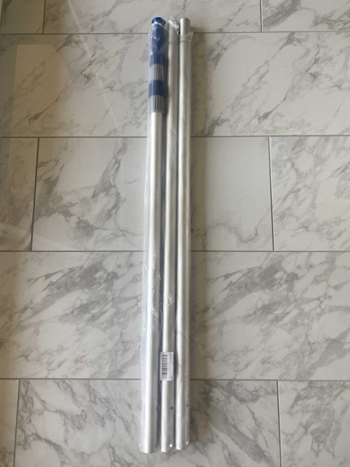 Poolvio 15 FT Telescopic Pool Pole - Adjustable 3 Piece Aluminum Pool Skimmer Pole for Pool Cleaning Skimmer Nets Vacuum Heads & Brushes, Strong Grip & Lock customer photo 1