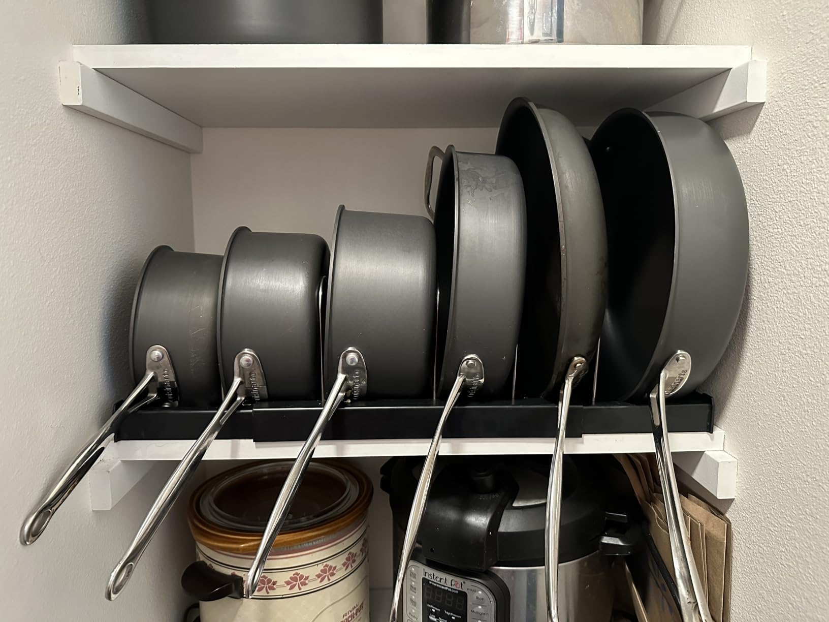 Mustorn 2 Pack Pots and Pans Organizer Under Cabinet, 21.6