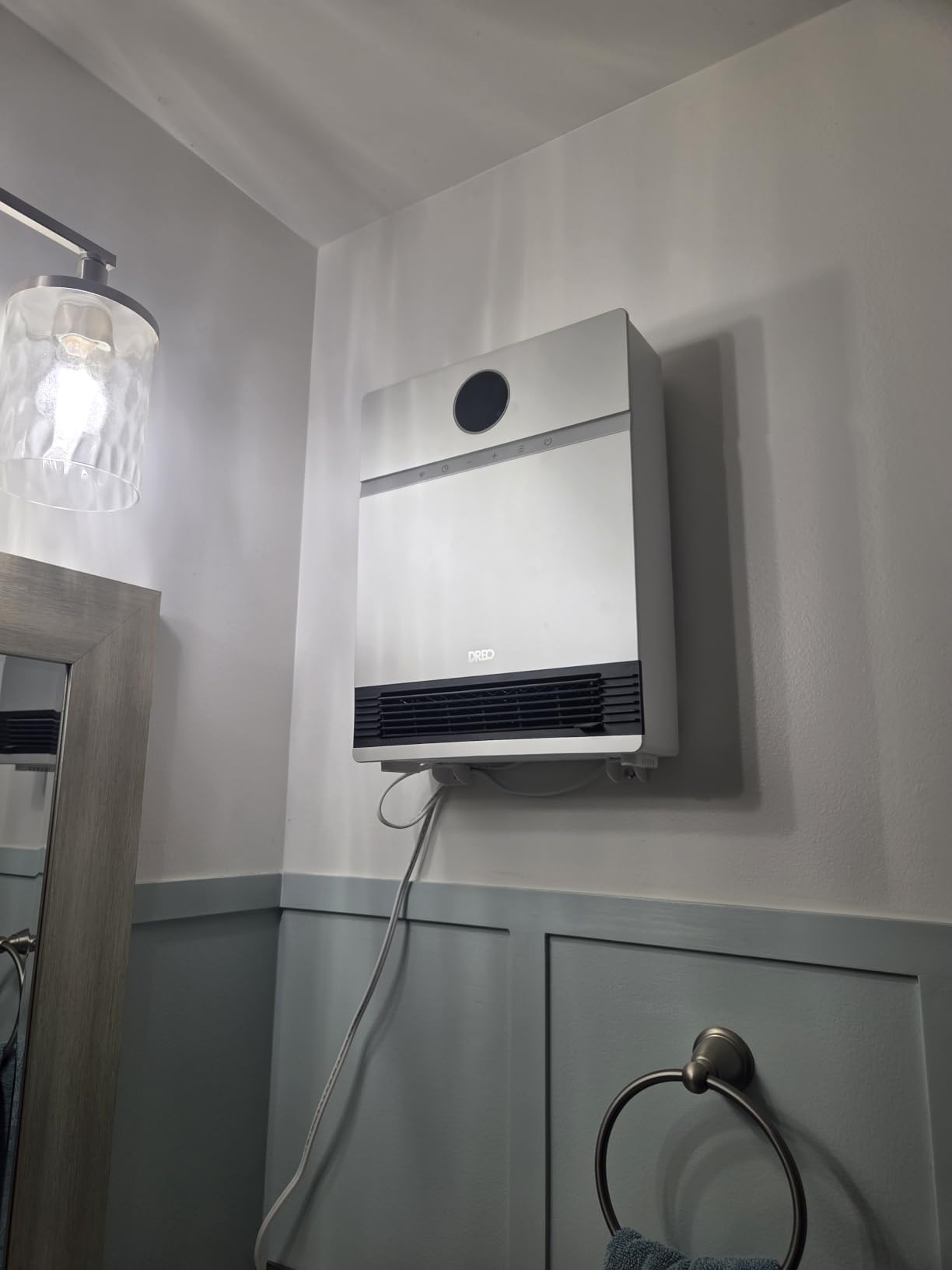 DREO Smart Electric Wall Heater for Indoor Use, Works with Alexa, Large Room | IP24 Wall Mounted Heater, 11.5 ft/s Heating, 28dB Quiet Operation, App and Remote Control, Digital Thermostat and ECO Mode customer photo 1