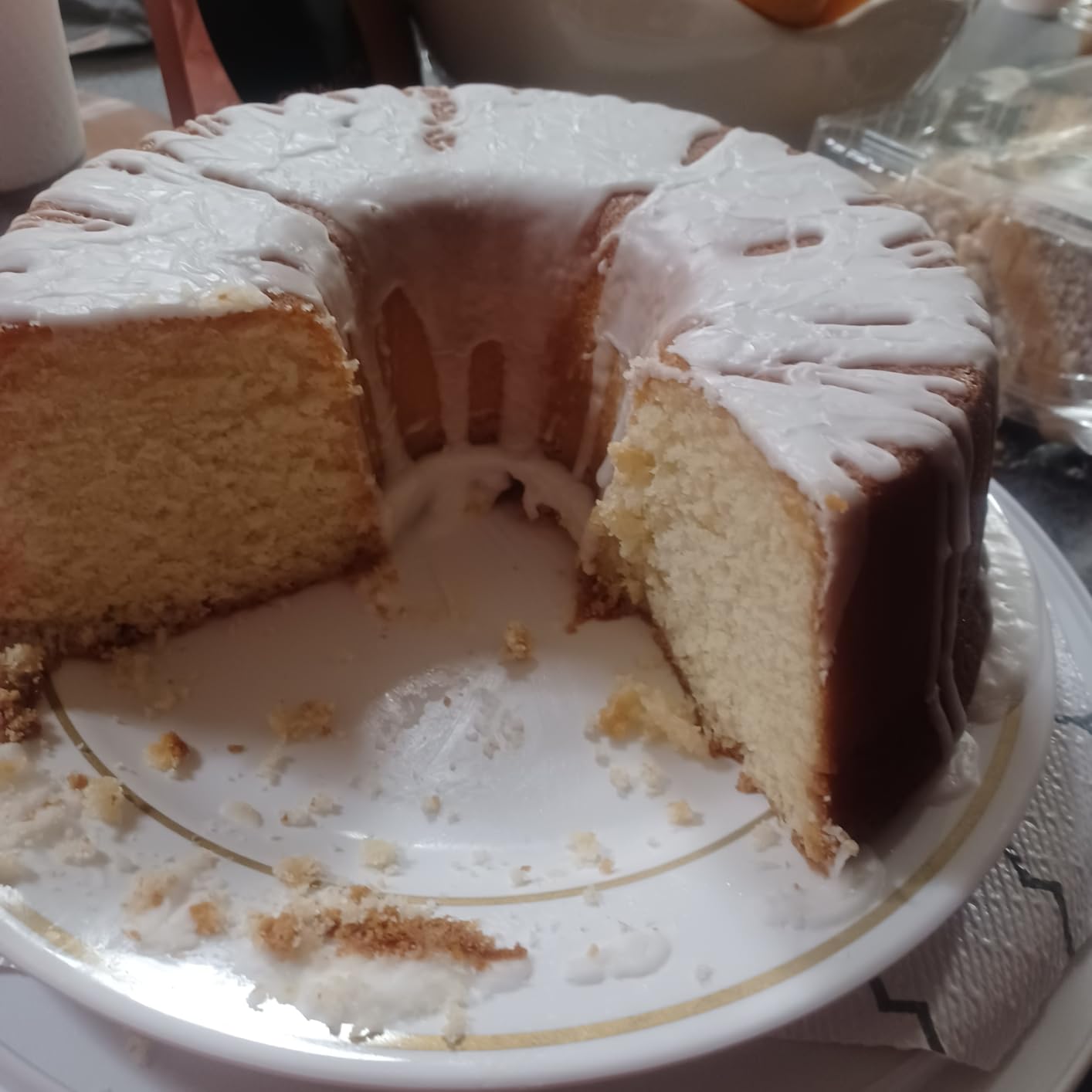Nordic Ware Formed Angel Food Cake, 16 Cup, Twilight Blue customer photo 2