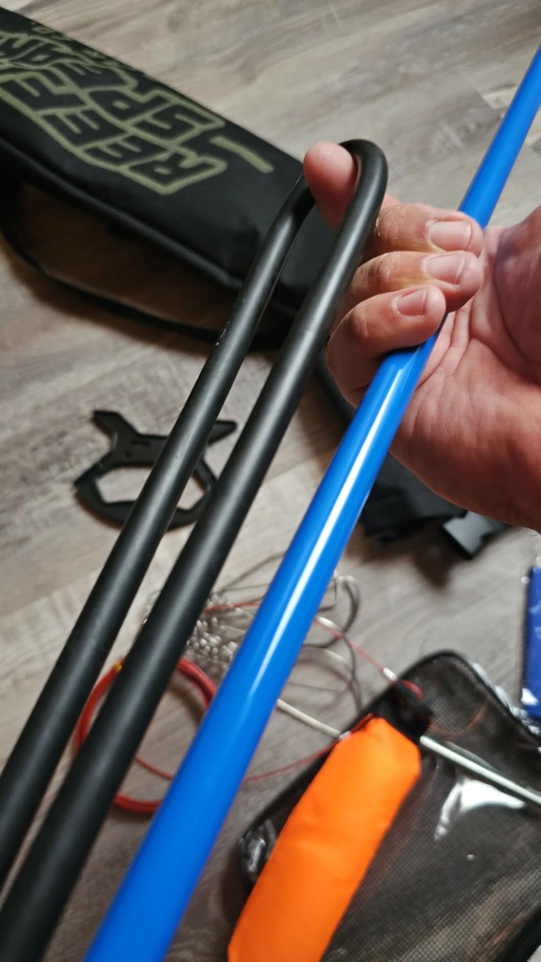 Hawaiian Sling Fishing Spear Set - Travel Fiberglass Pole Spear Harpoon for Spearfishing with 3 Prong Paralyzer Tips 5' - Fishing line Holder and Travel Bag Included for Spear Fishing Equipment customer photo 1