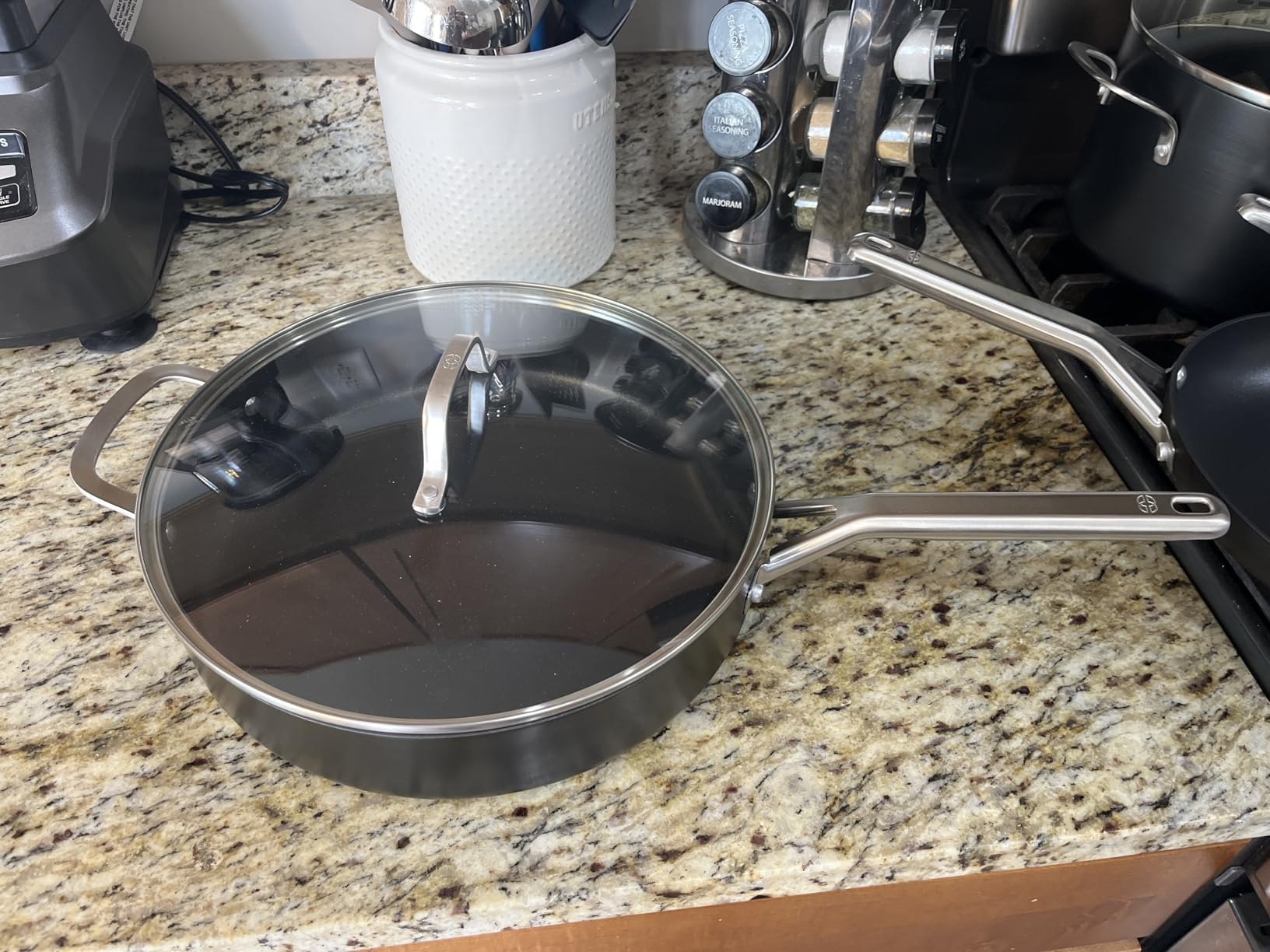 Calphalon Hard-Anodized Nonstick 5-Qt. Sauté Pan with Lid, Oven Safe, Induction Compatible customer photo 1