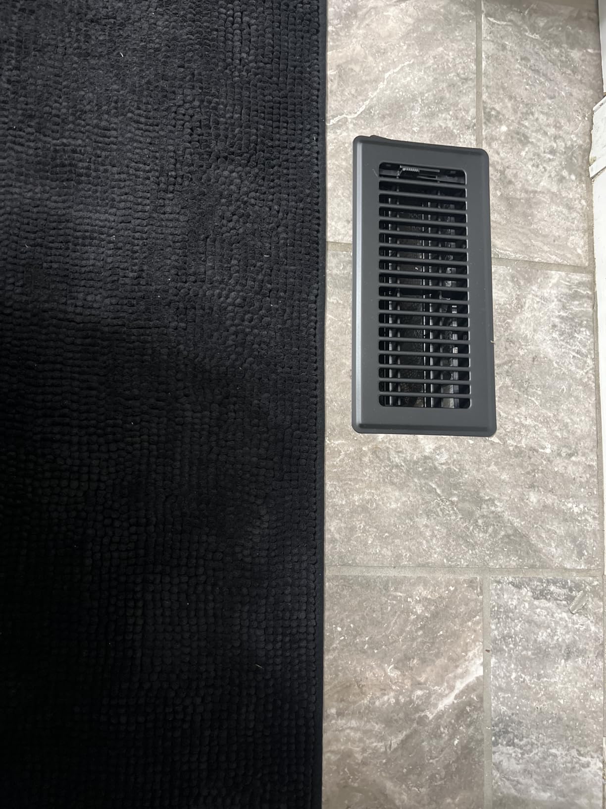 4x10 Floor Register, Black Vent Cover 1 Pack, Heavy Duty Steel Walkable Floor Vents, Floor Register Vents with Easy Adjust Air Supply Lever, Rust Proof Finish Registers Grilles & Vents for Home Floor customer photo 2