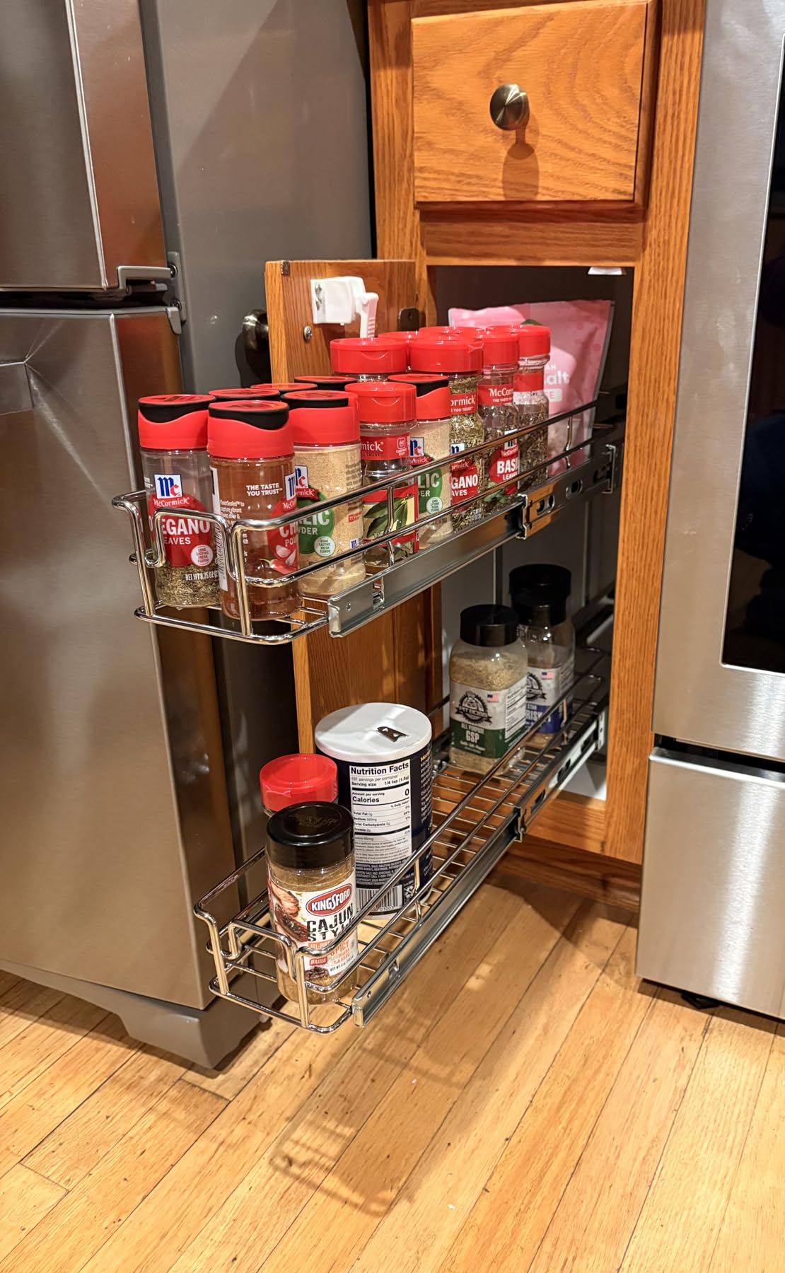 LOVMOR 2 Tier Individual Pull Out Cabinet Organizer 9