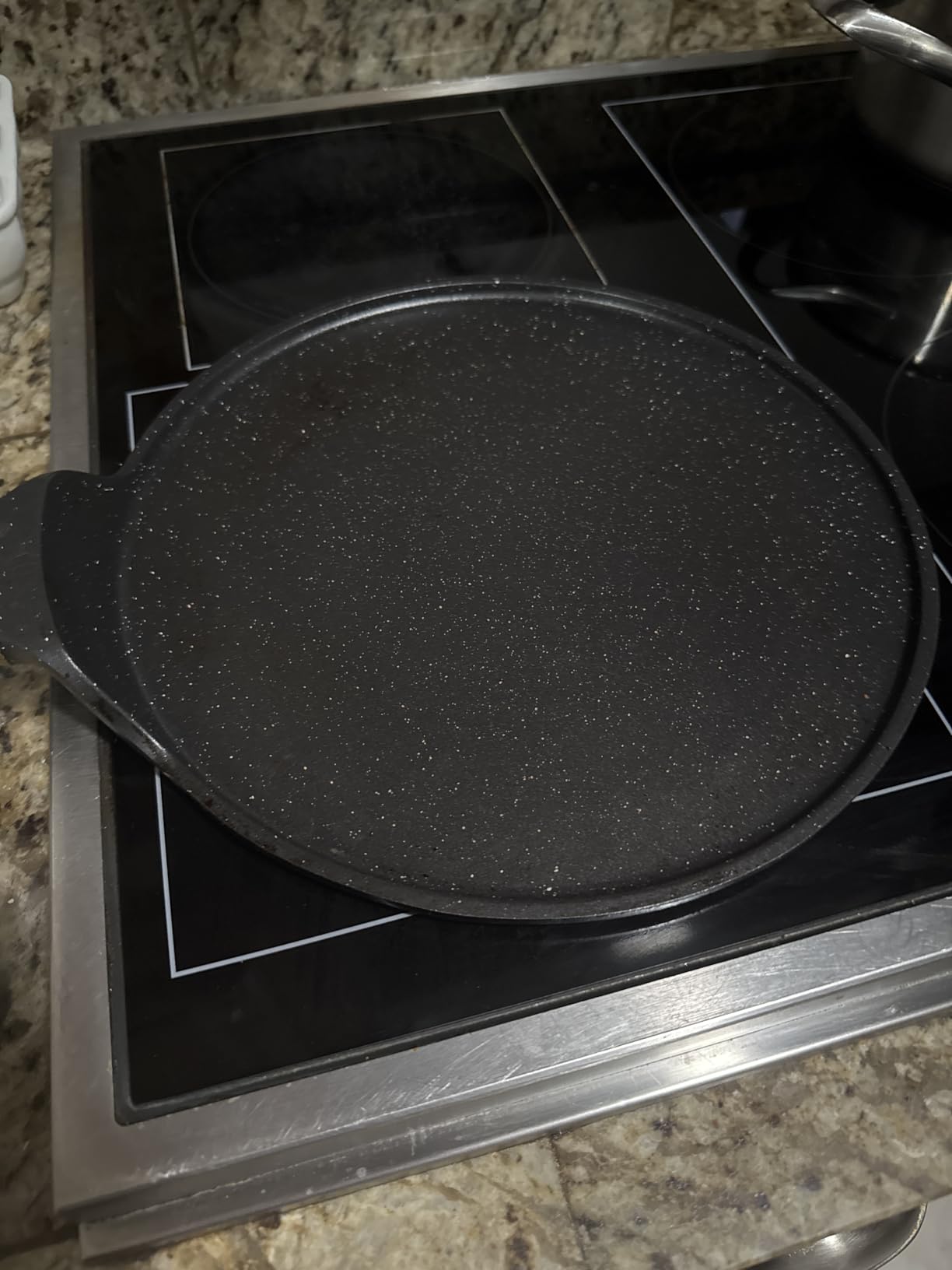 ESLITE LIFE 11 Inch Crepe Pan with Spreader, Nonstick Ceramic Coating Dosa Pan, Roti Tawa Comal Para Tortillas Pancake Griddle Pan, Induction Compatible, PTFE & PFOA Free, White customer photo 1