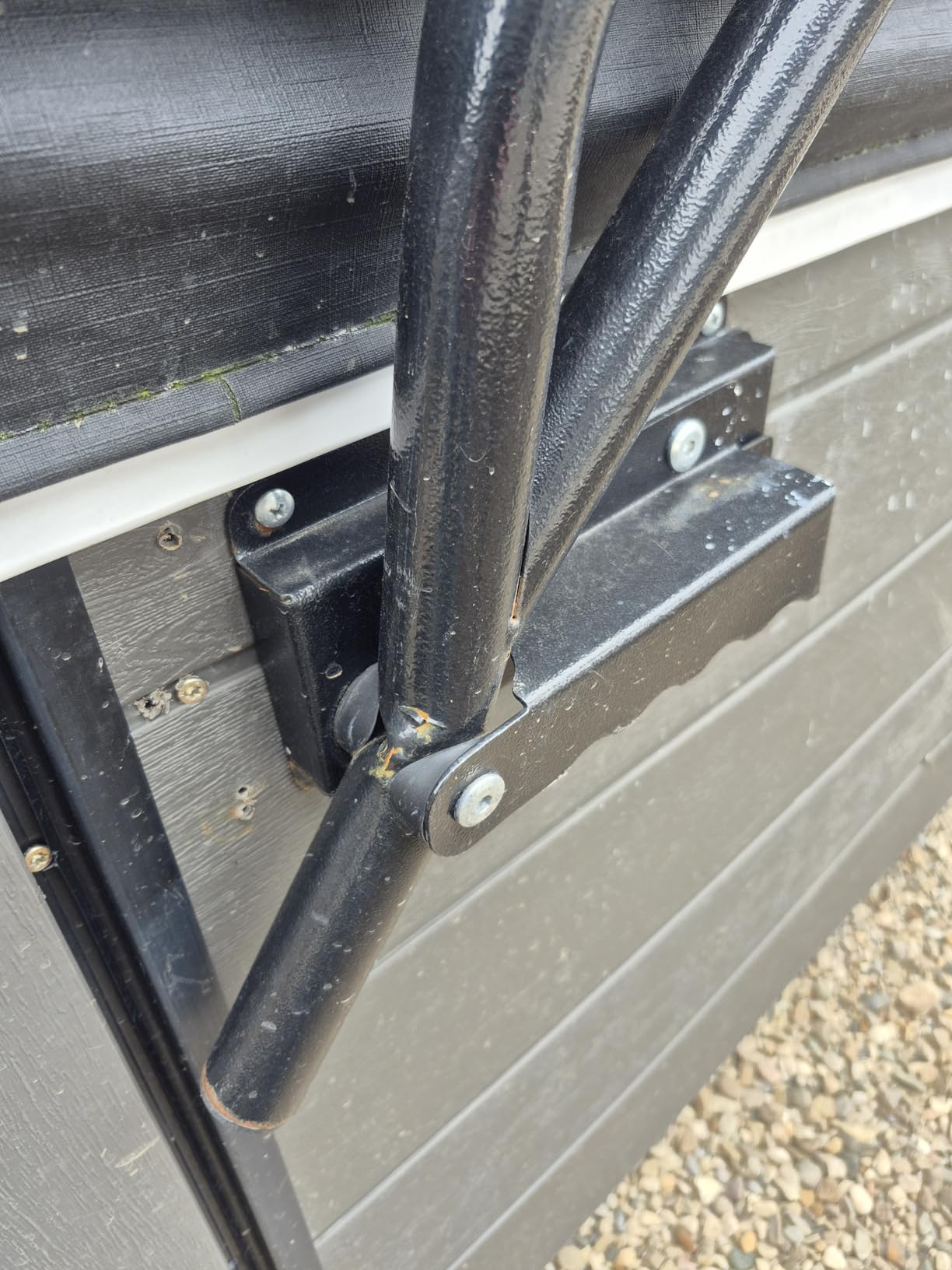 TOCRETOARE Spa Cover Lifts, Hot Tub Cover Lift & Pivot Top Mount Spa Removal System Reinforced Bracket, Hot Tub Cover Lifter fits Most Hot Tub Sizes Spa Cover Lift customer photo 2