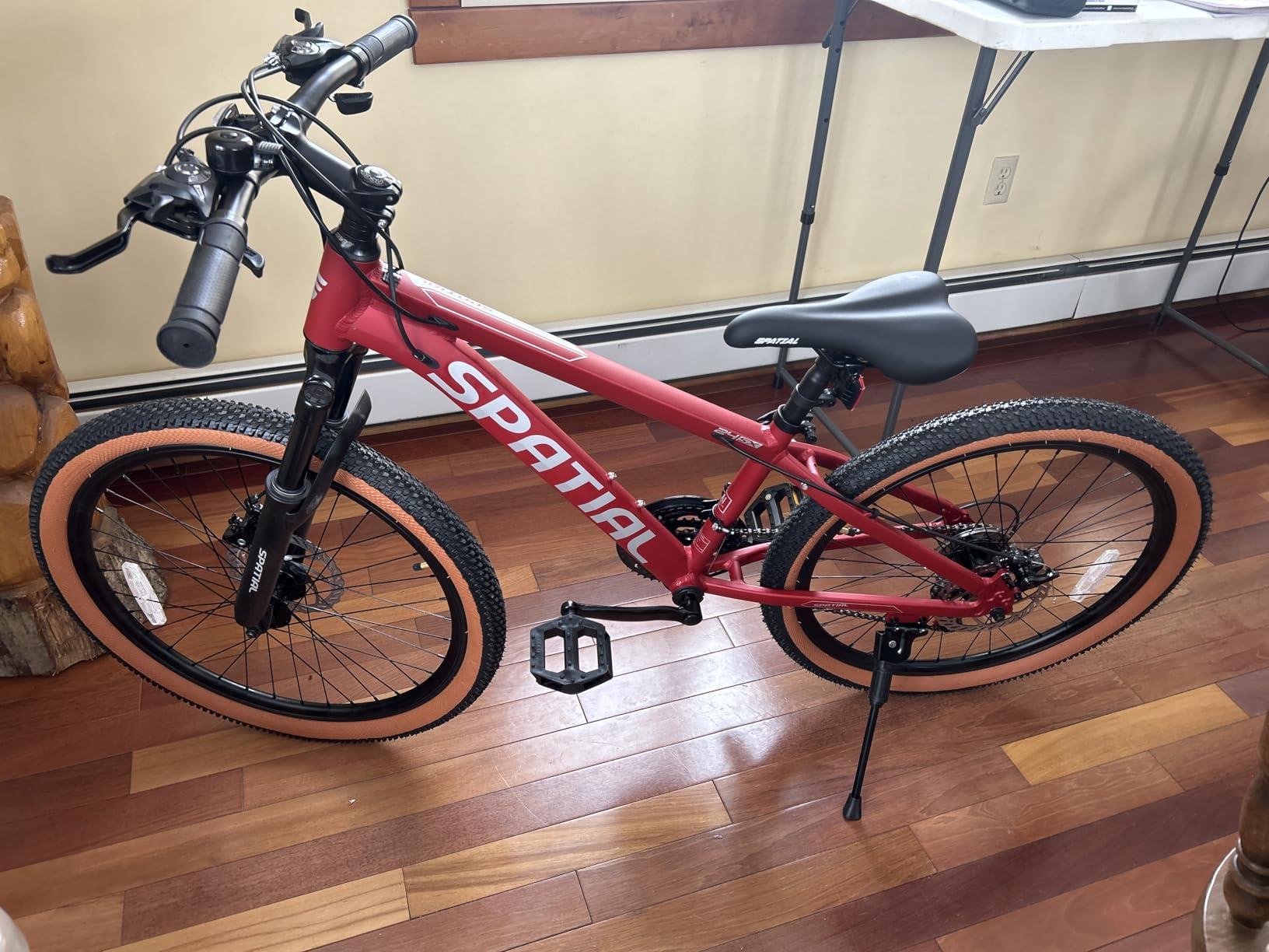 SPATIAL Mountain Bike, 24 Inch Outdoor Cycling Bike, 7/21 Speed Lightweight Aluminum Frame | Dual Disc Brakes, Adjustable Ergonomic Seat for Adult Teens customer photo 1