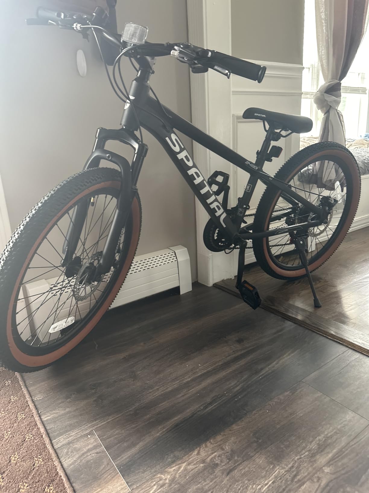 SPATIAL Mountain Bike, 24 Inch Outdoor Cycling Bike, 7/21 Speed Lightweight Aluminum Frame | Dual Disc Brakes, Adjustable Ergonomic Seat for Adult Teens customer photo 2