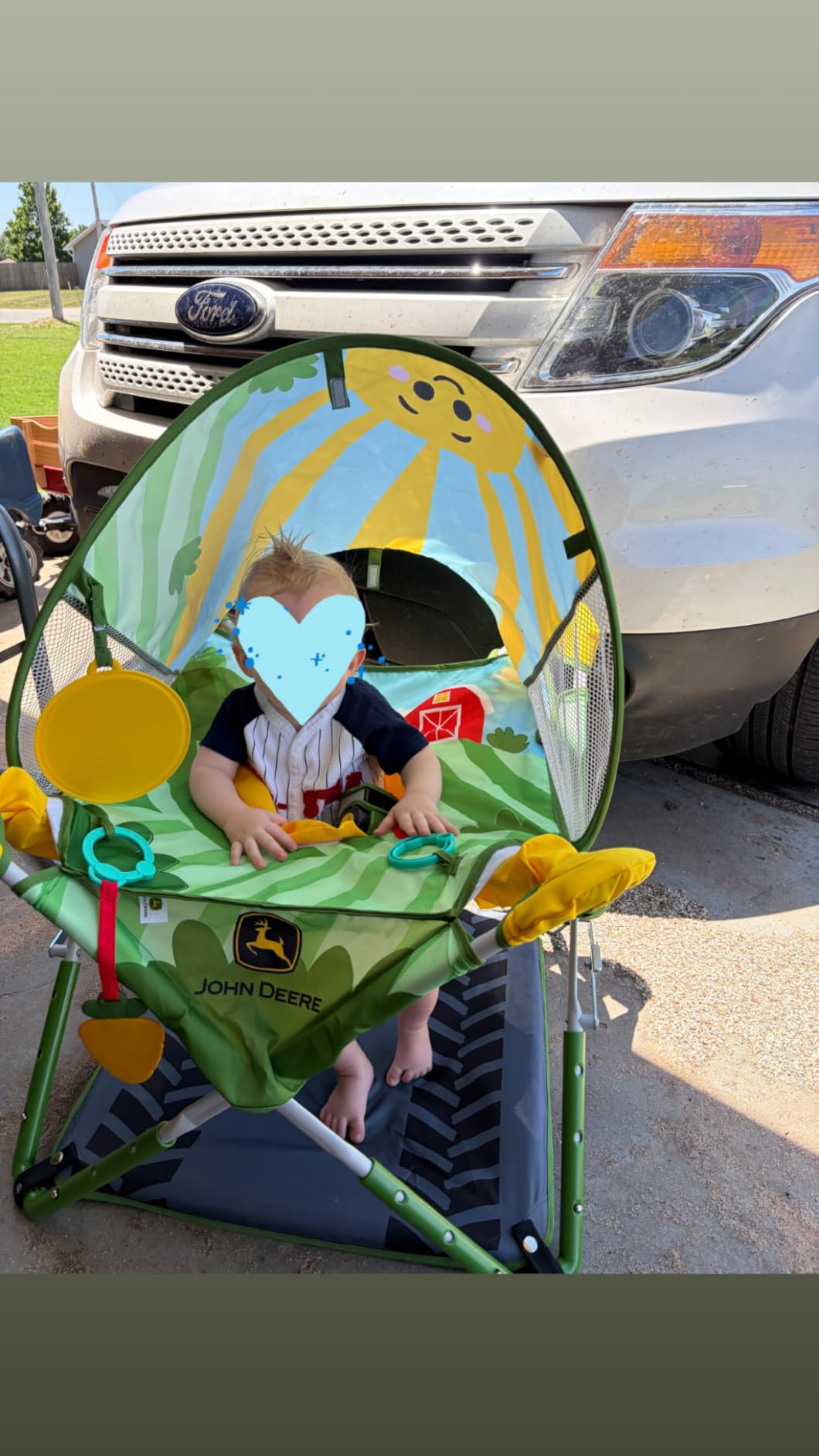 Bright Starts Pop 'N Jump Portable Baby Jumper, Foldable Indoor/Outdoor Baby Jumper with Owl Forest Sensory Activities, Ages 6-12 Months customer photo 2