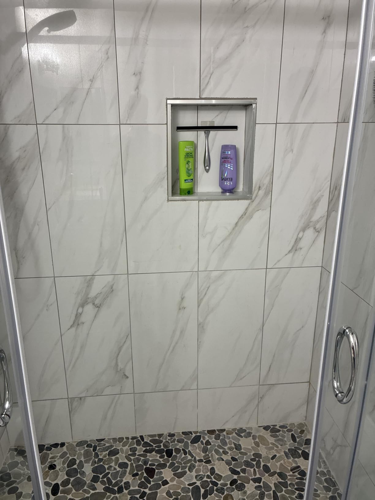 2pcs Shower Squeegee for Glass Doors with Adhesive Hanging Hook Set | 10