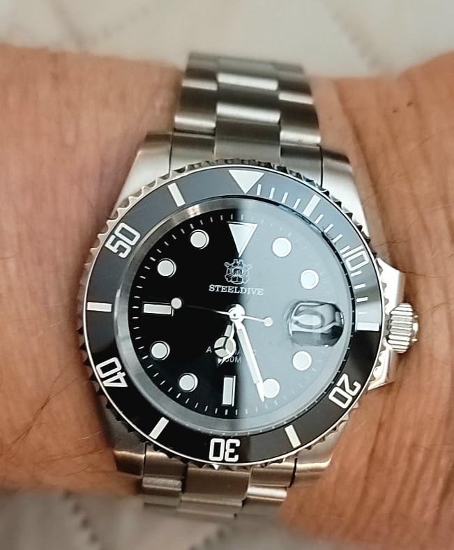 Steeldive Men's Automatic Watch SD1953 Stainless Steel NH35 Movement 300m Diving Watches customer photo 1