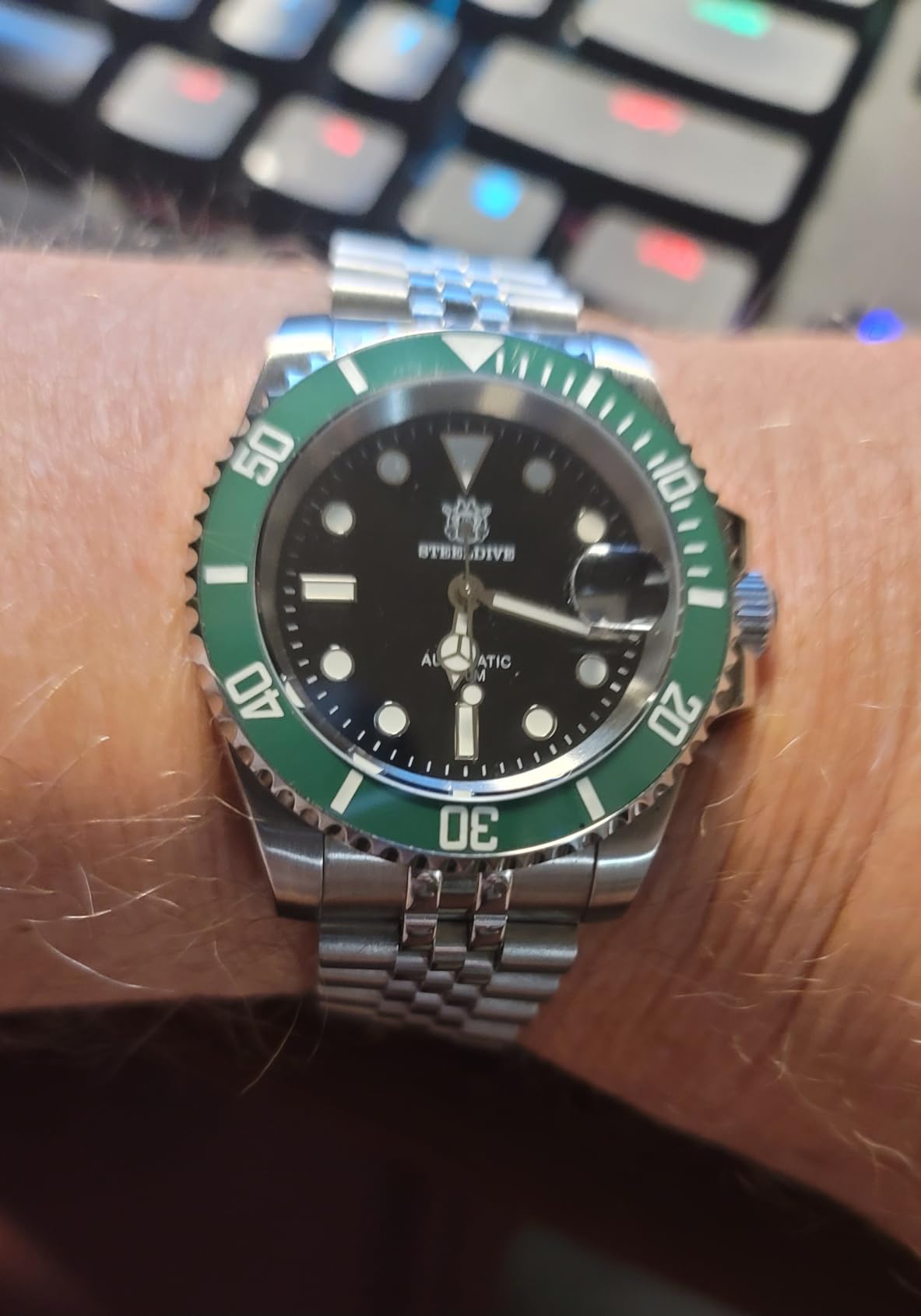 Steeldive Men's Automatic Watch SD1953 Stainless Steel NH35 Movement 300m Diving Watches customer photo 2
