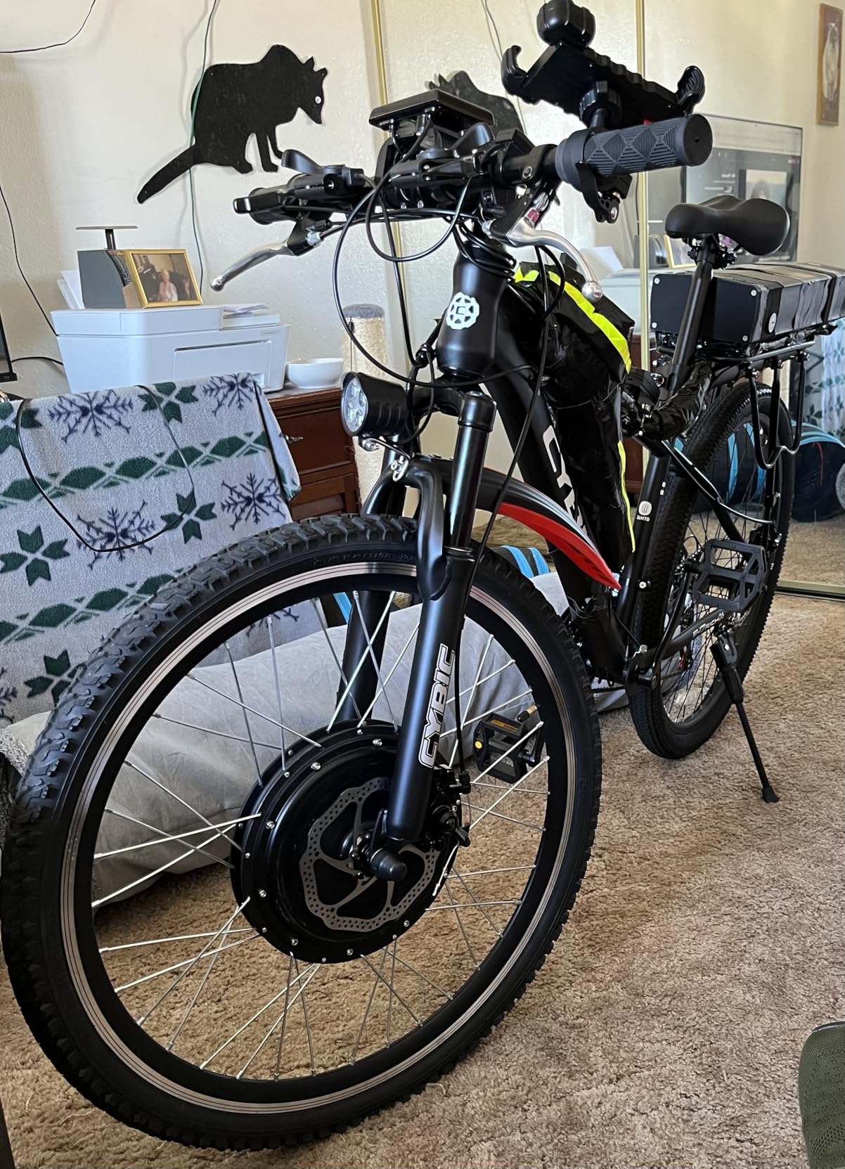 CYBIC 26 Inch Mountain Bike for Adults Men & Women, 21 Speed Hardtail Steel Frame MTB with Disc Brakes - Ideal for Trail, Commuting & Off-Road Riding customer photo 2