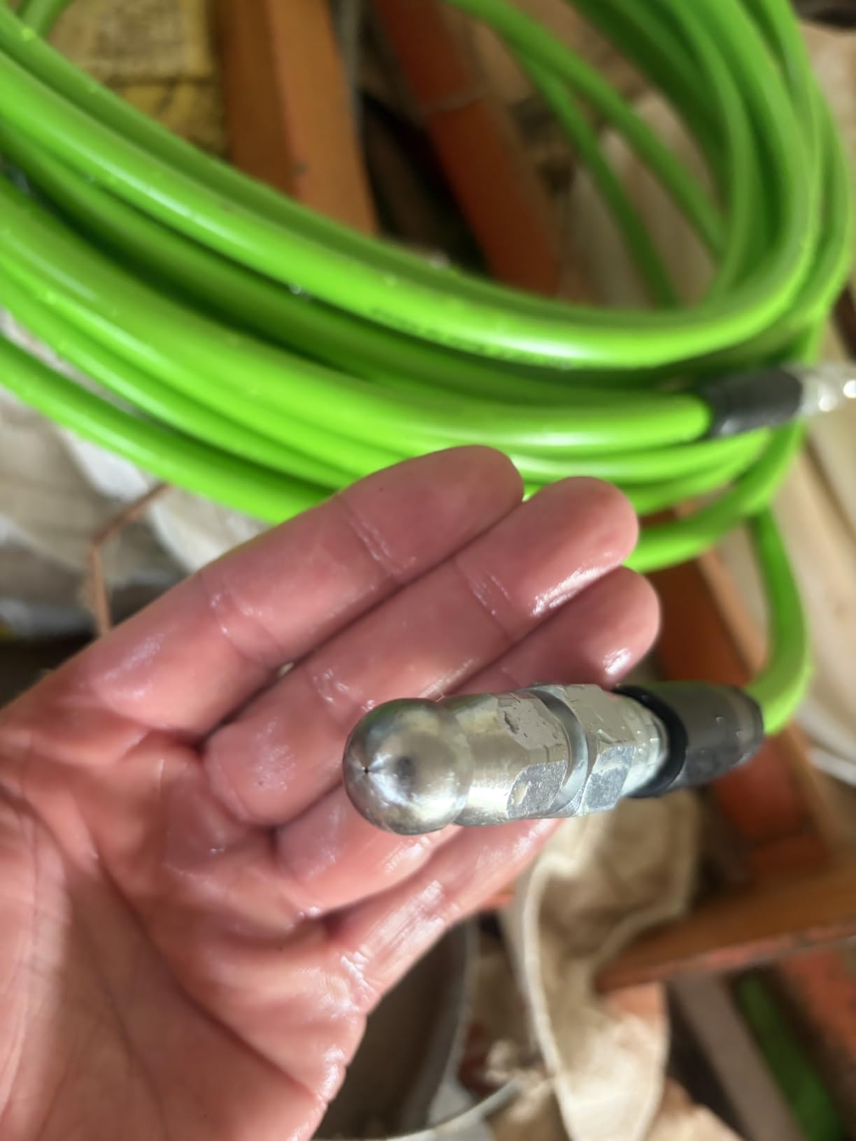 Tool Daily Sewer Jetter Kit for Pressure Washer 50 FT, Power Washer Gun, Drain Cleaner Hose 1/4 Inch NPT, Corner, Rotating and Button Nose Sewer Jet Nozzle, 3600 PSI customer photo 2