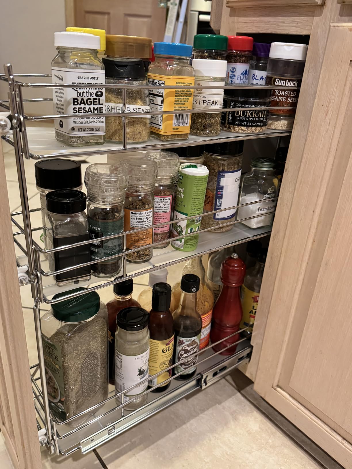 Pull Out Spice Rack Cabinet Organizer 6