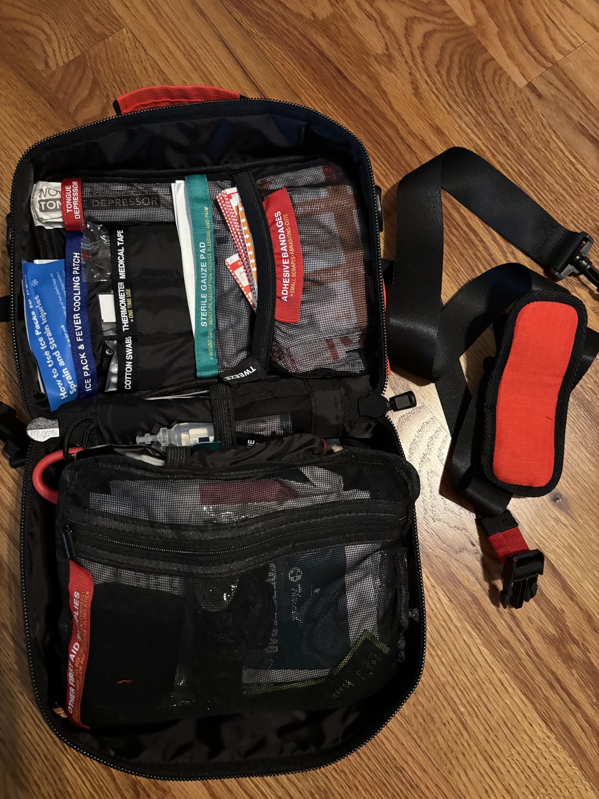 430 Piece First Aid Kit, Well-Organized Premium Waterproof Compact Trauma Medical Kits for Any Emergencies, Ideal for Home, Office, Car, Travel, Outdoor, Camping, Hiking, Boating (Red) customer photo 1