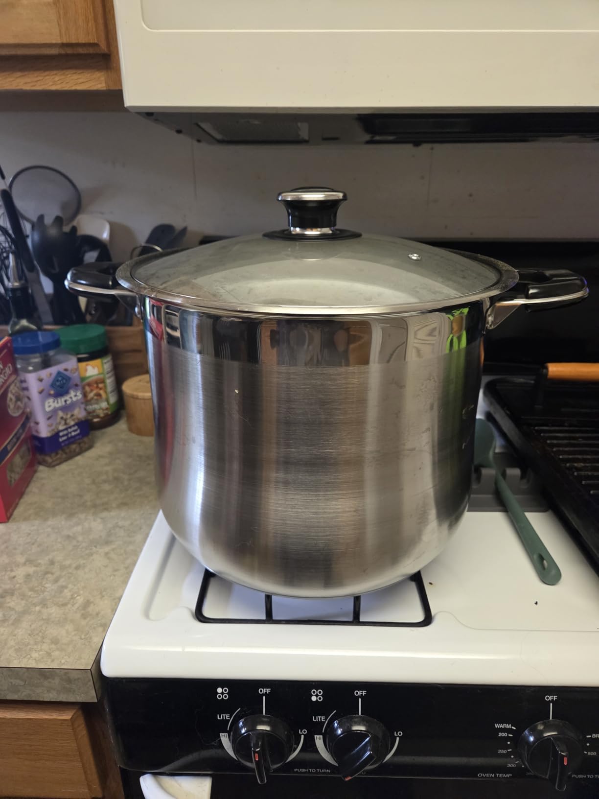 Vivicreate 11.5 Quart Stainless Steel Stock Pot with Lid Large Induction Cooking Pot for Pasta Soup Boiling Stew with Measurement Marks and Handles customer photo 1