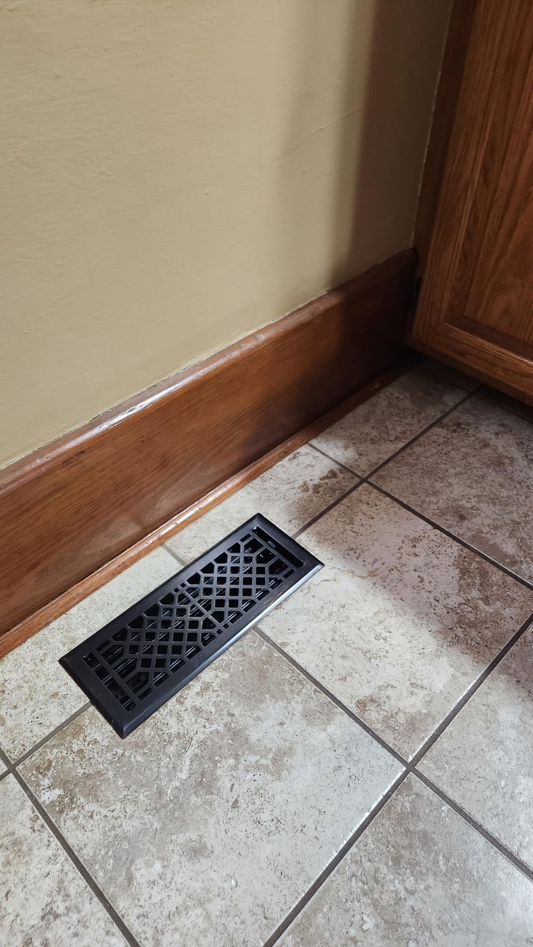 Empire Register Co Vent Cover - 4x12 Inches Floor Registers Air Vent Covers for Home Floor, Heavy Duty Walkable Antique Style Design Brass Finish Air Vents with Metal Damper Attached, HVAC Vent Covers customer photo 1