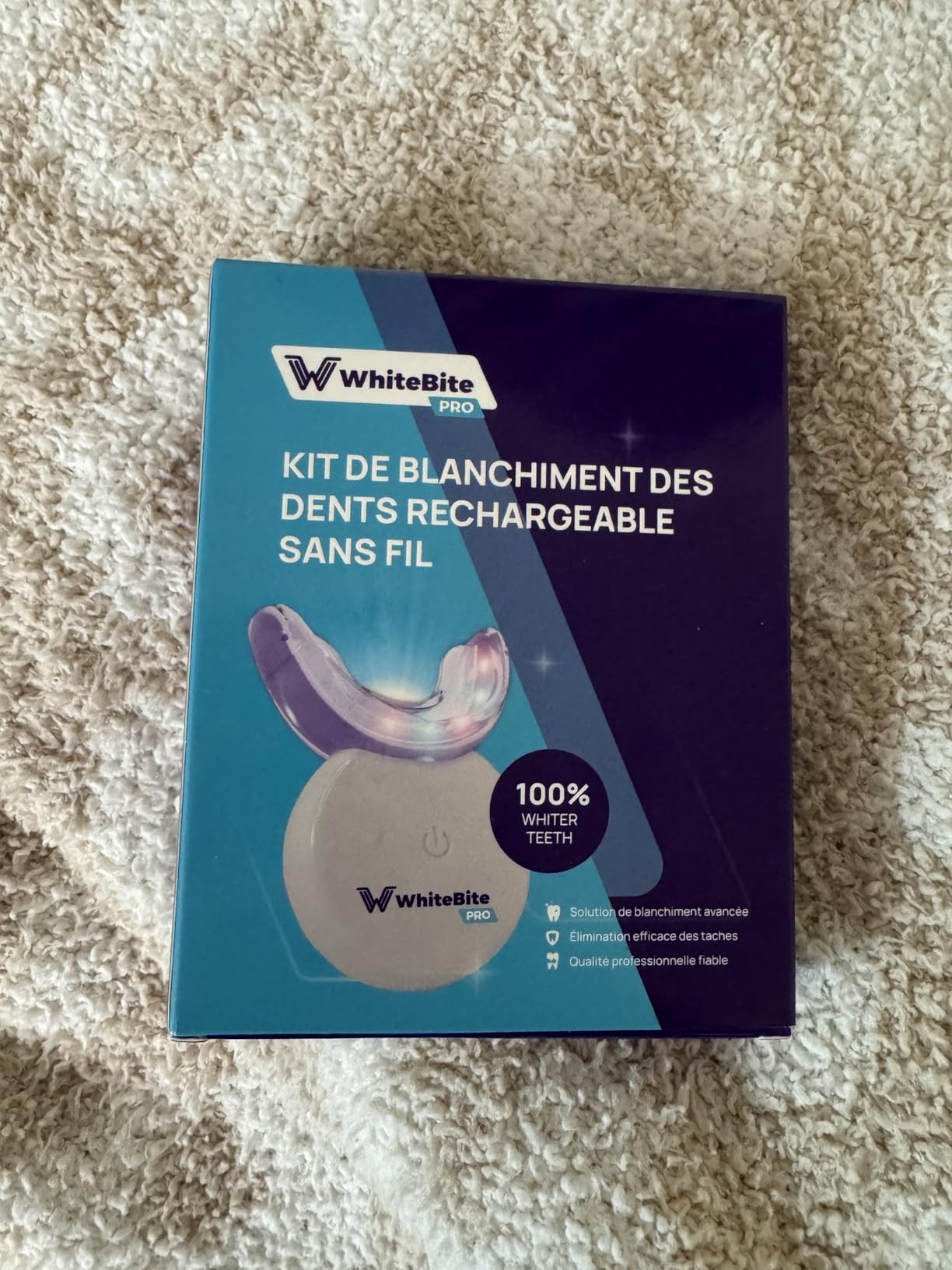 Whitebite Pro Teeth Whitening Kit for Sensitive Teeth - 32X LED Light + 35% Carbamide Peroxide Gel + Remineralizing Gel | Dental-Grade Whitening at Home customer photo 2
