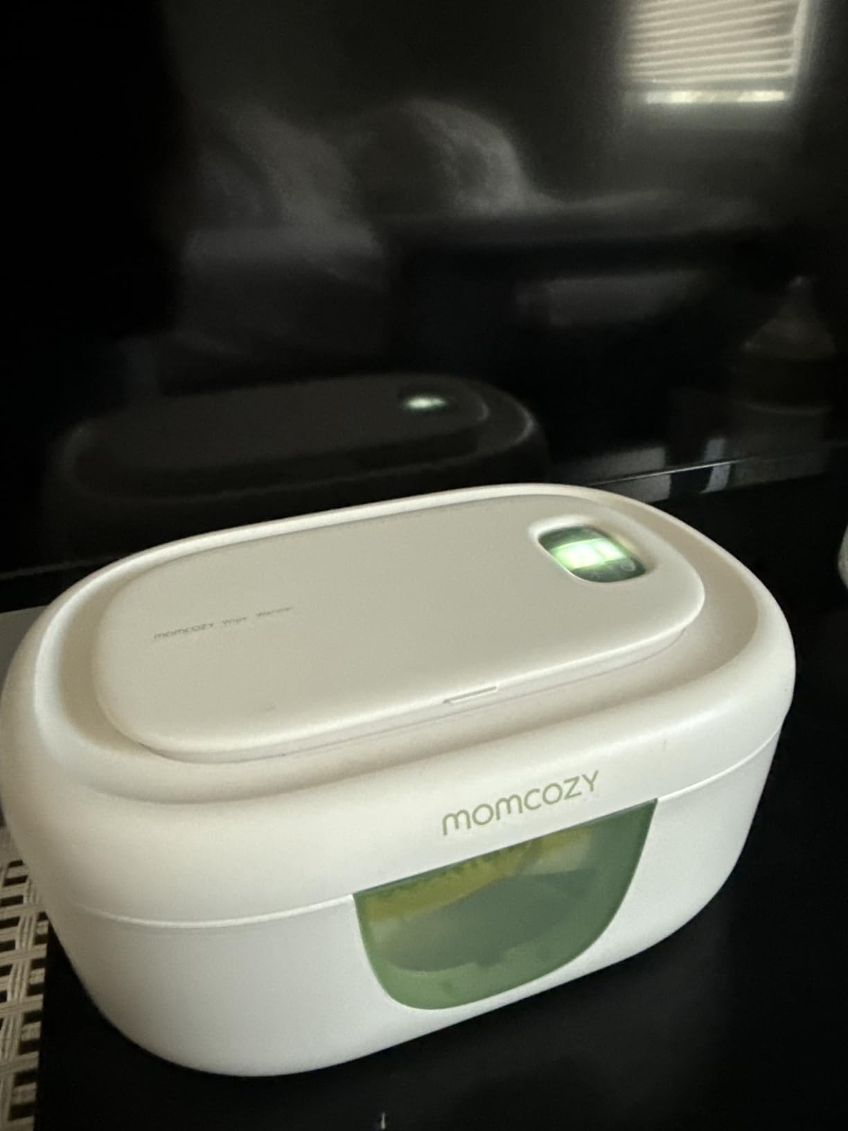 Momcozy New Baby Wipe Warmer, 100pcs Larger Capacity Wipe Dispenser, 10-Min Fast Heating with 4 Temperature Modes, Innovative Spring Design, Silicone & Top Seals, Quick Even Heating, 3-Level Nightlight customer photo 2
