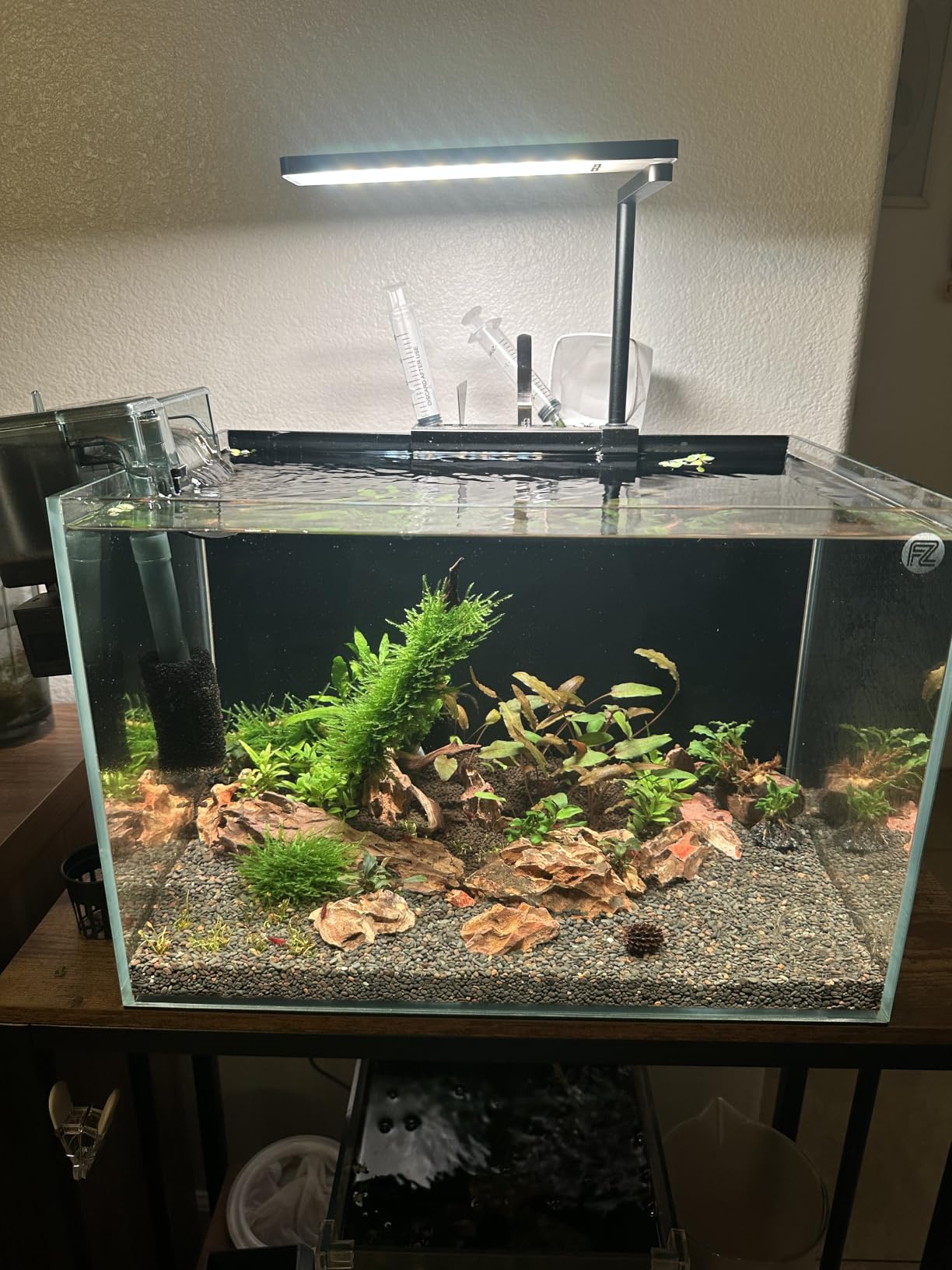 FZONE Solo Series Nano LED Aquarium Light, Full Spectrum and Dimmable, App-Controlled, for Freshwater and Planted Tanks customer photo 1