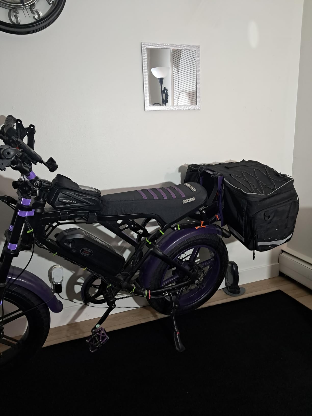 Marscamd Bike Panniers with Rain Cover, 50L Rear Rack Expandable Bike Bag with Multiple Pockets, Water-Resistant Bicycle Saddle Bag customer photo 2