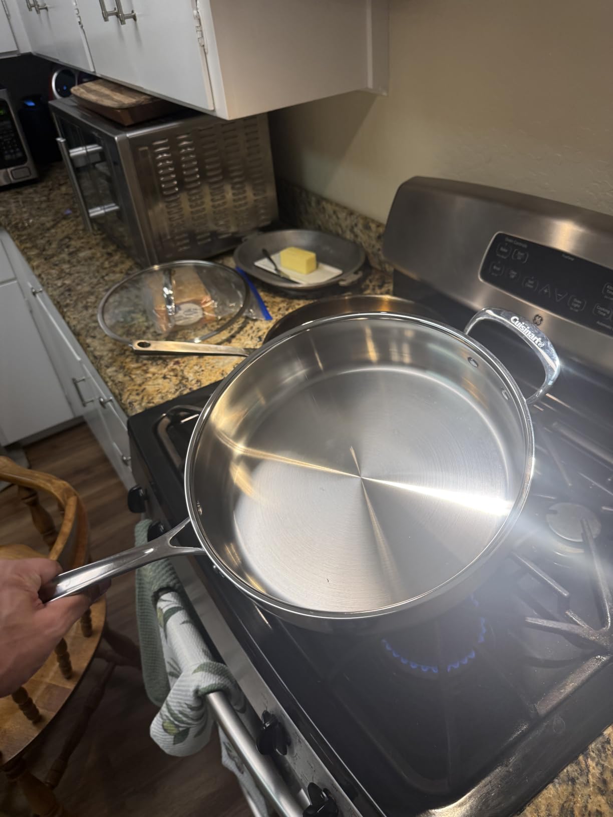 Cuisinart PureClad Triple Ply Stainless Steel 5.5 Qt. Saute Pan w/Cover customer photo 1
